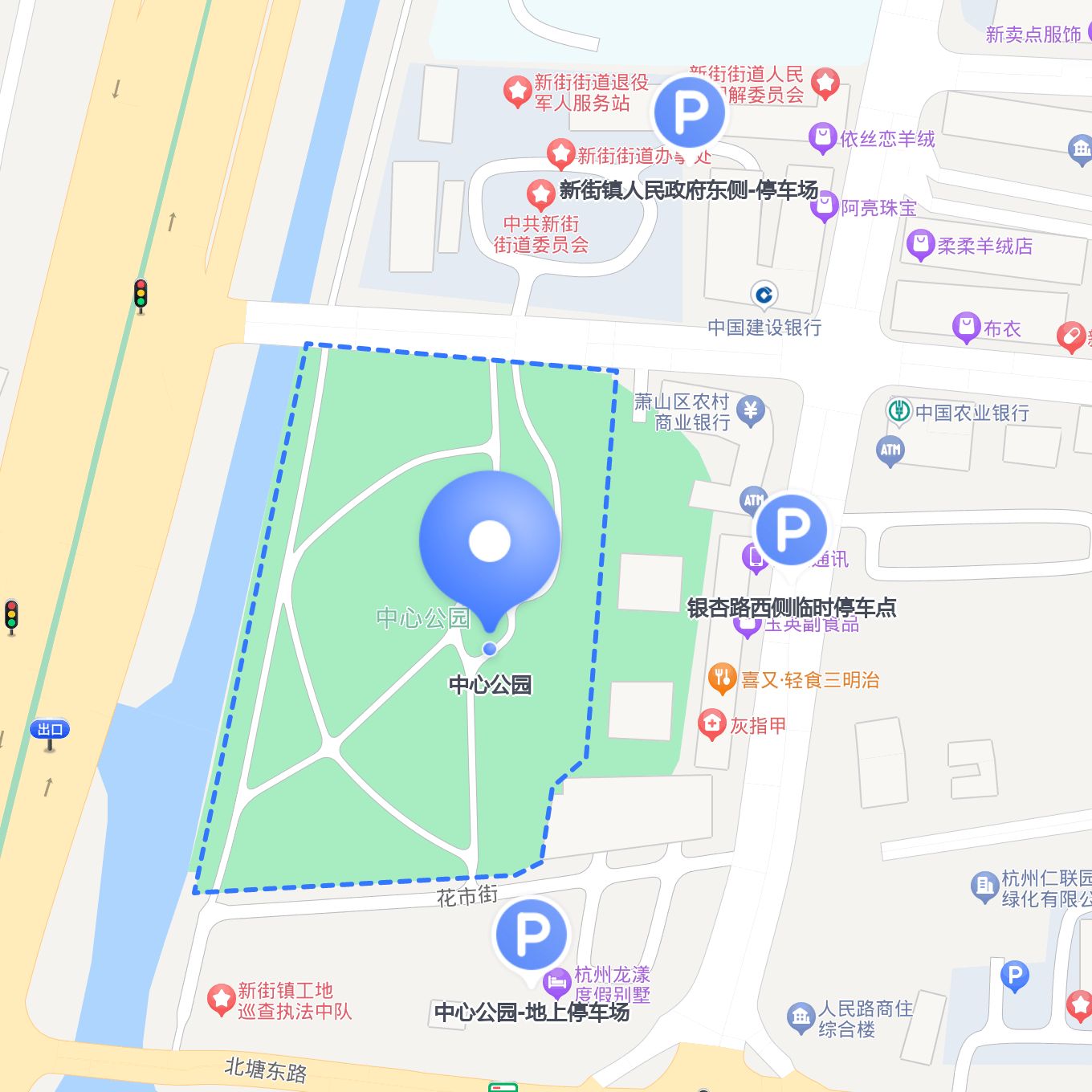 中心公园-地上停车场 停车费用:免费1小时深圳中心公园地图全图