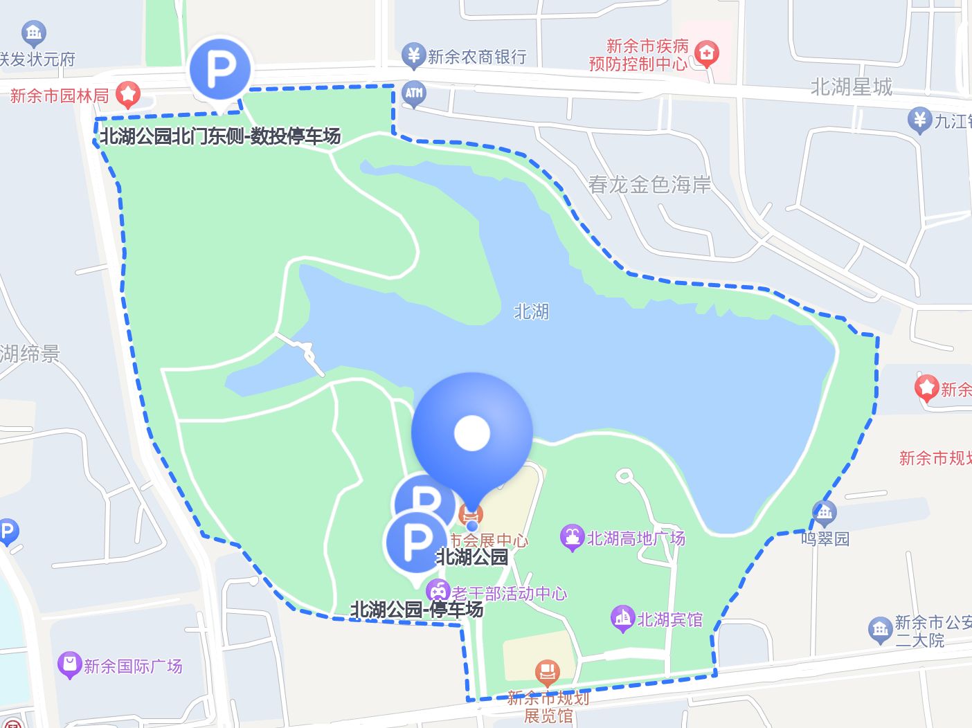 南充北湖公园平面图图片