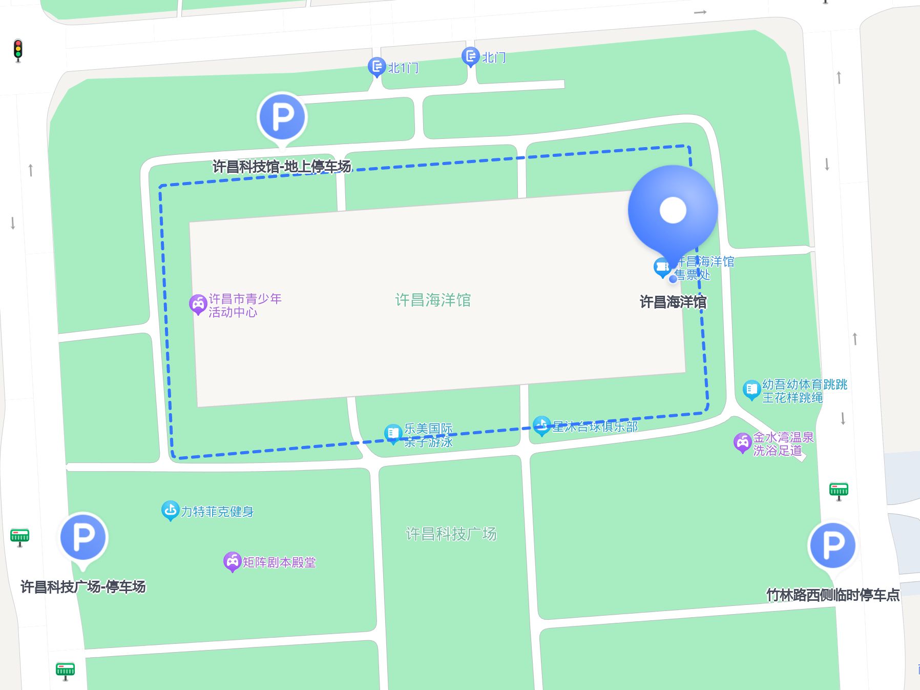 许昌海洋馆路线图图片