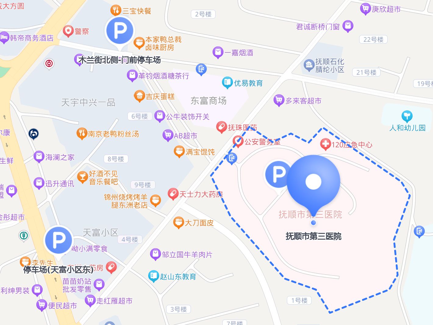 抚顺一中地图位置图片