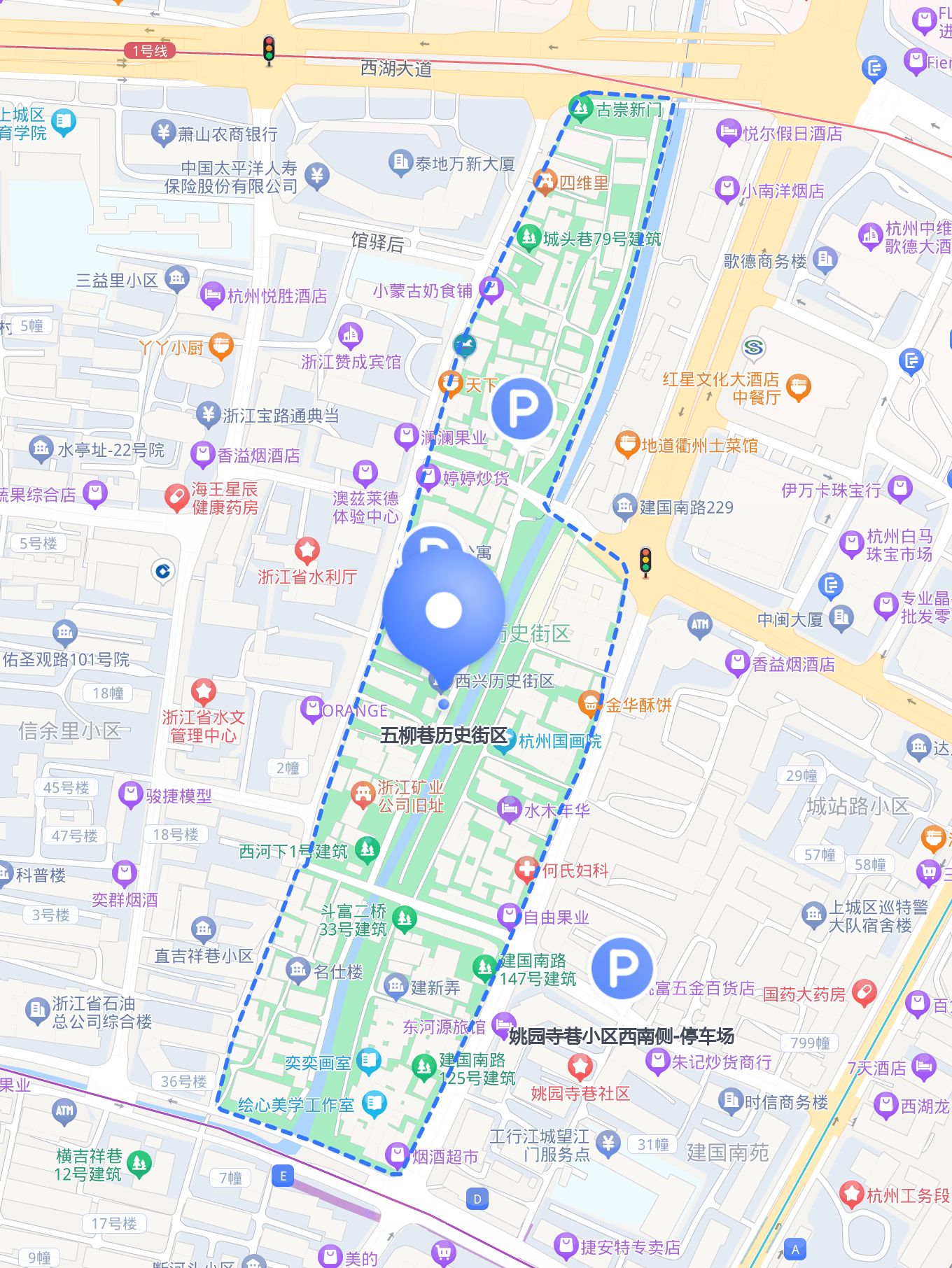 柳巷钟楼街地图图片