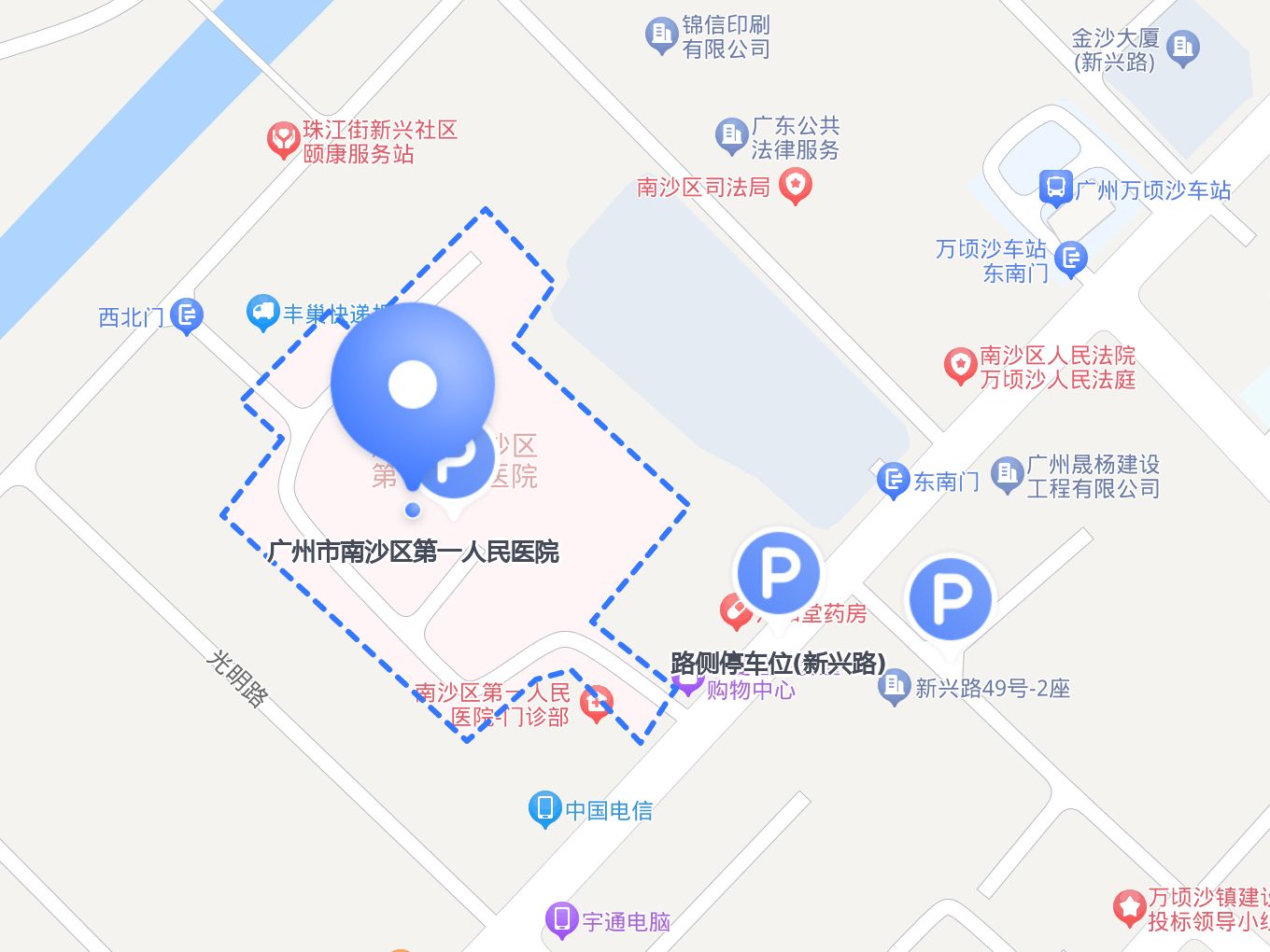 广州市医院分布地图图片