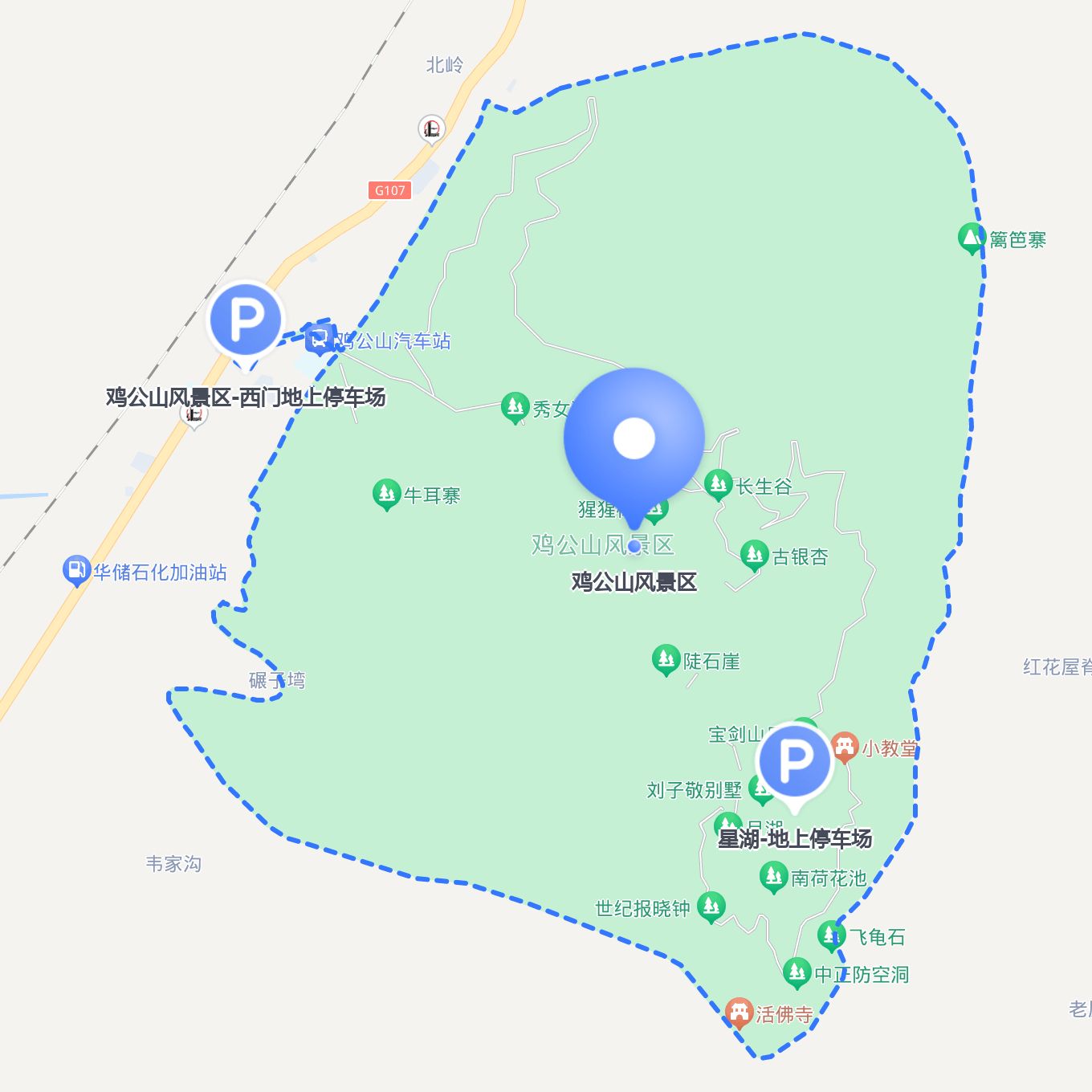 鸡公山风景区地图图片