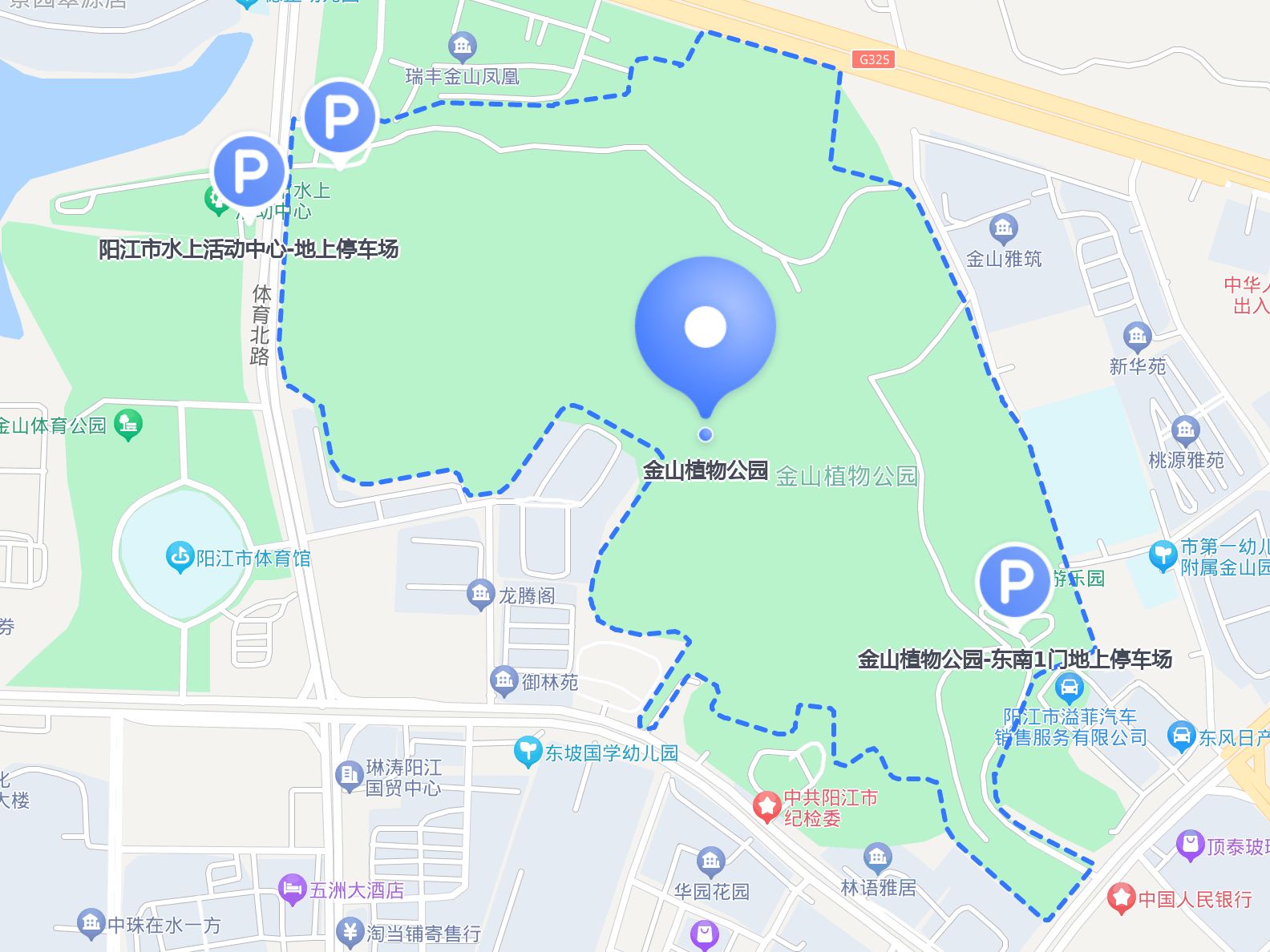 金山公园导览图图片