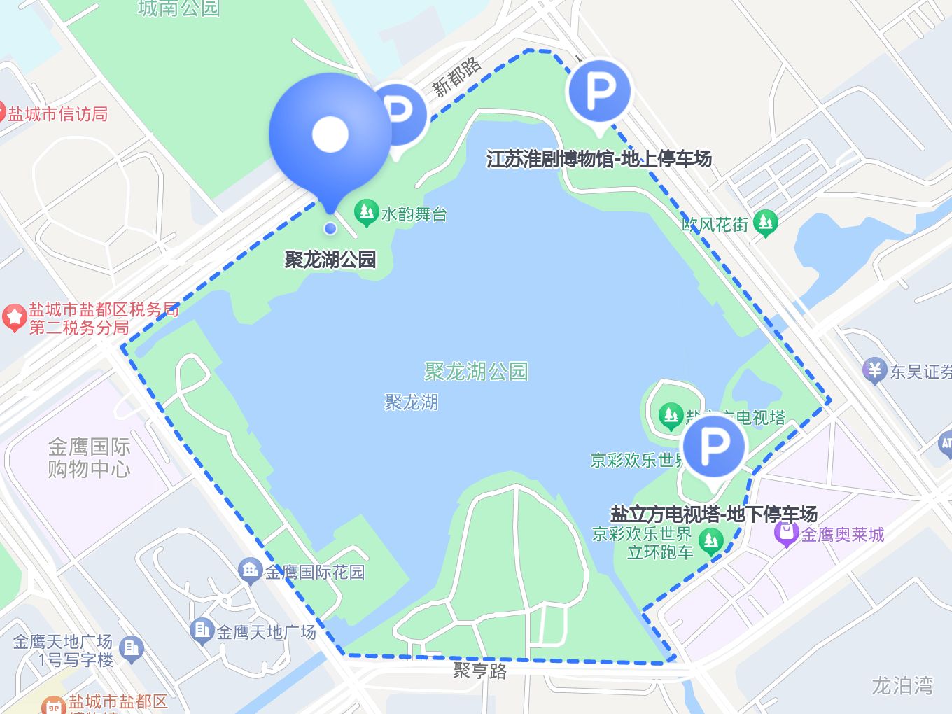 龙湖公园地图图片