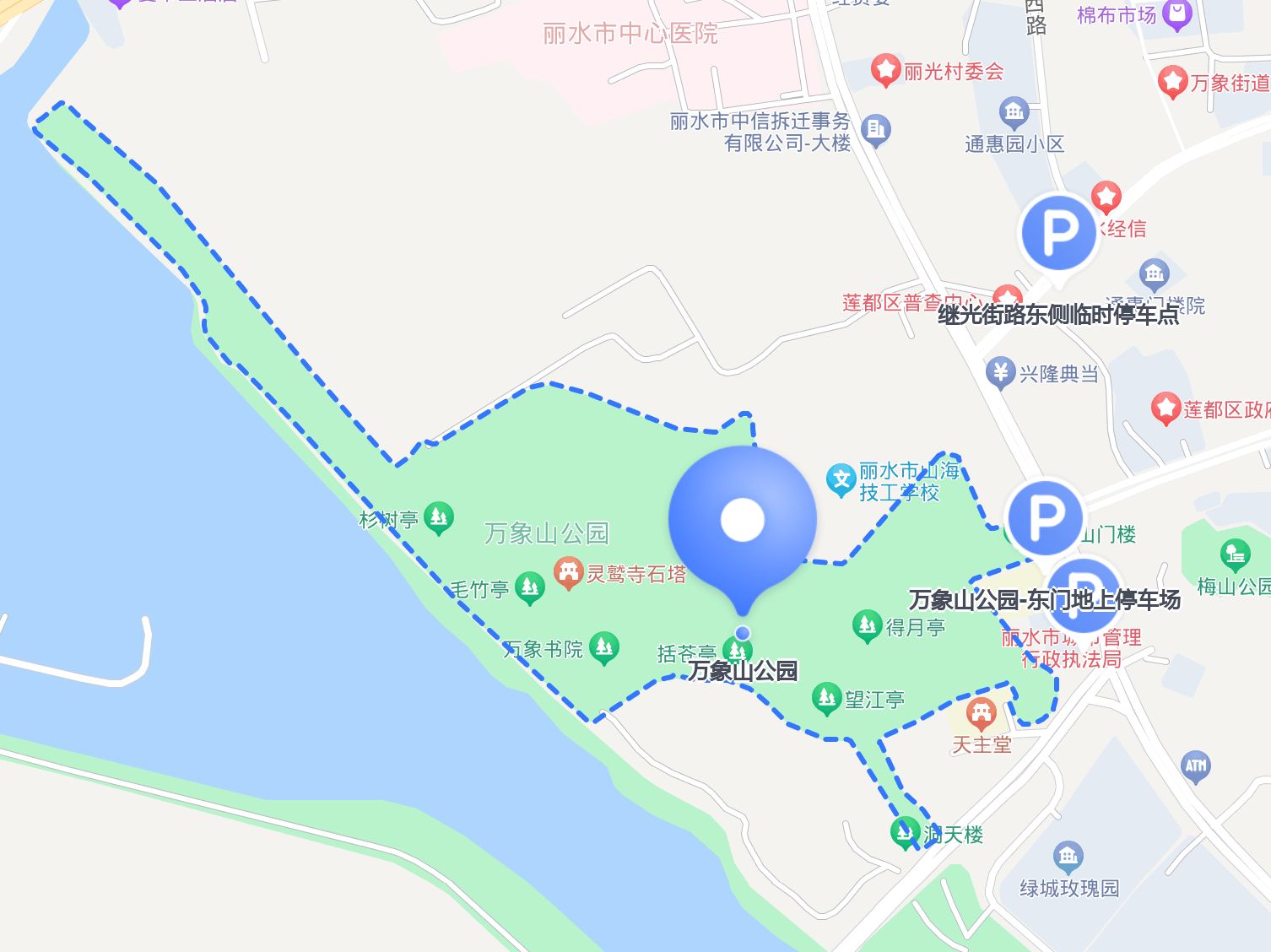 丽水景点地图图片