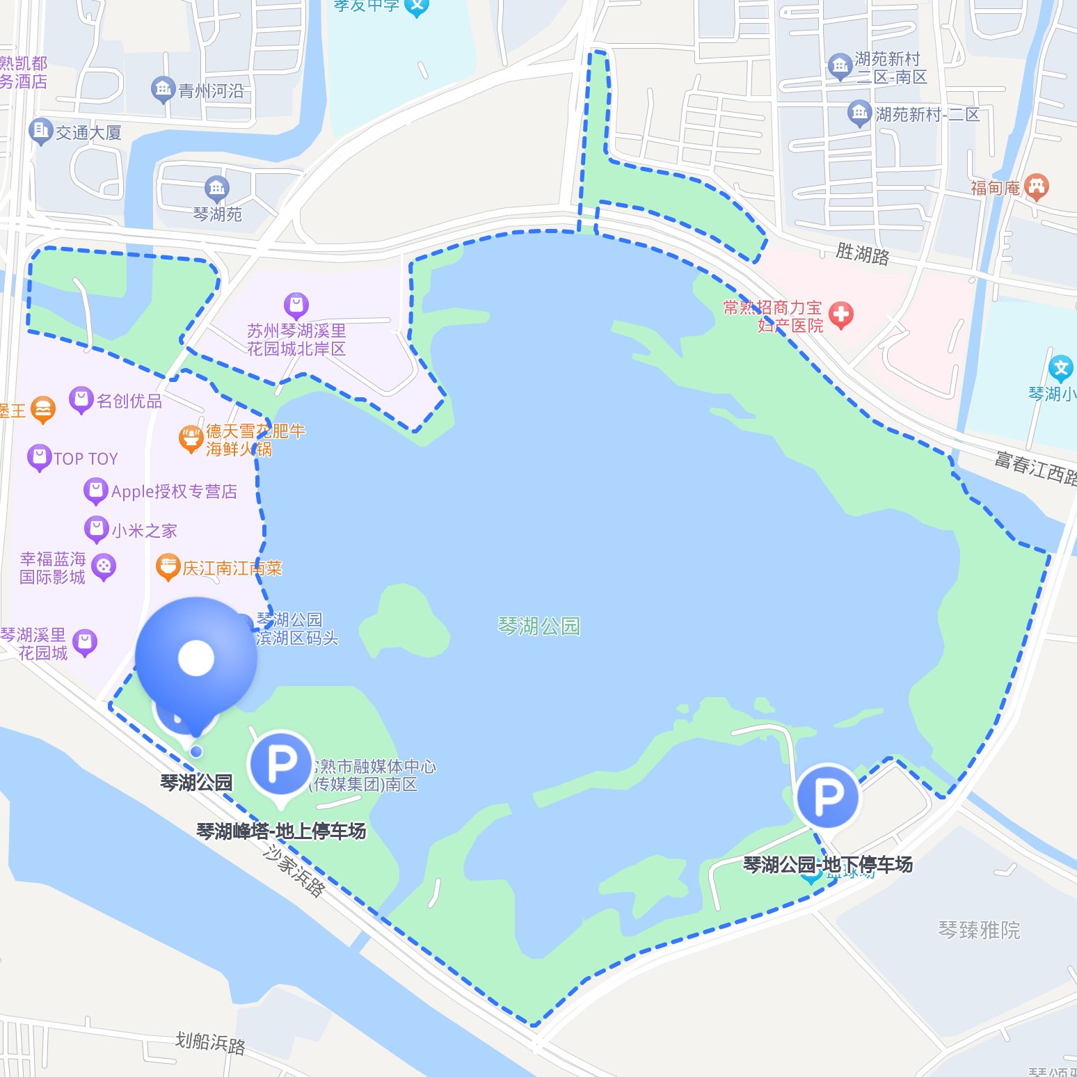 怎么去 琴湖公园 ?