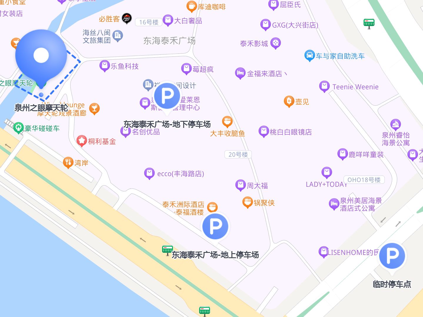 泉州东海泰禾广场地图图片