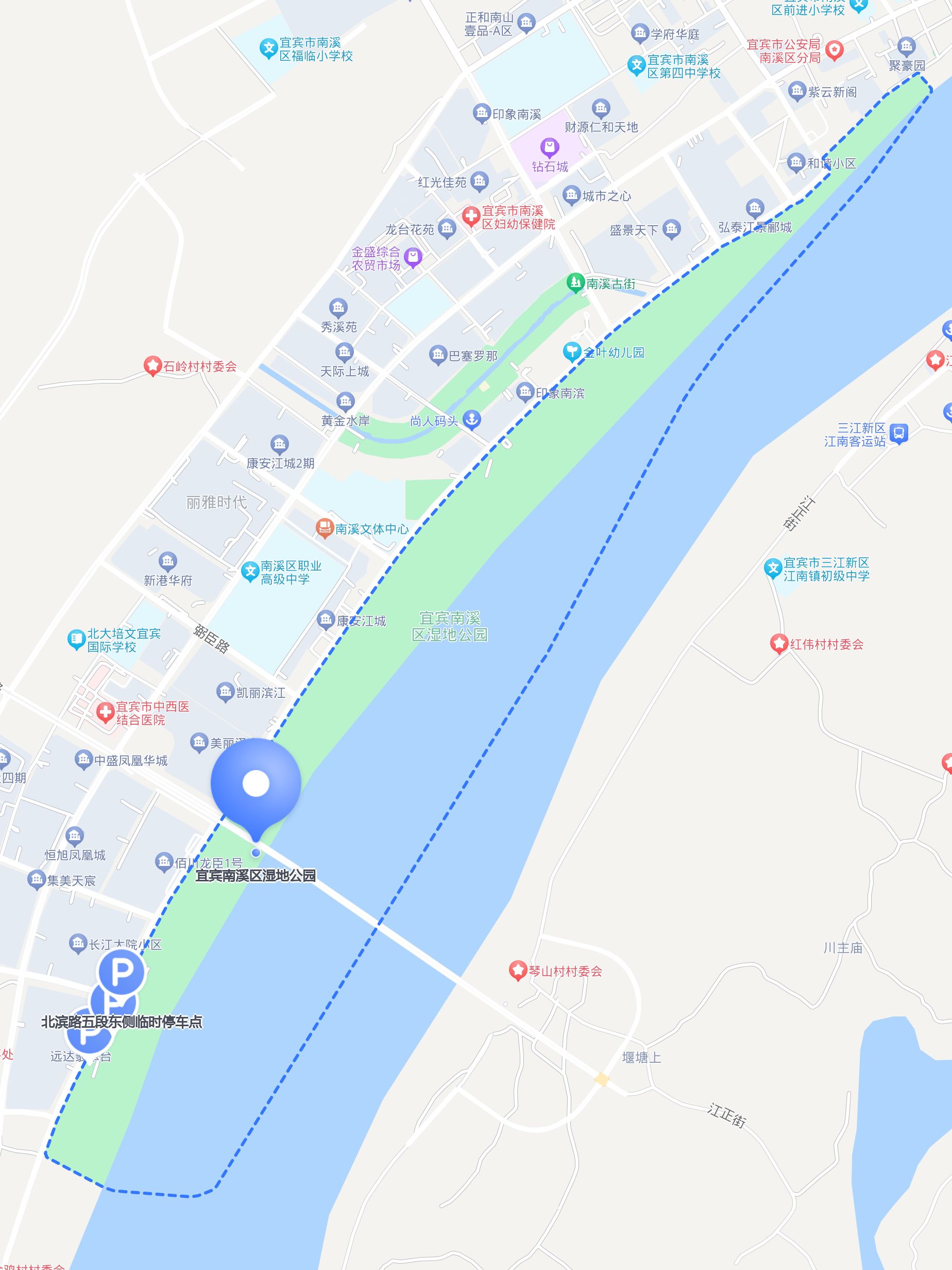 怎么去 宜宾南溪区湿地公园 ?