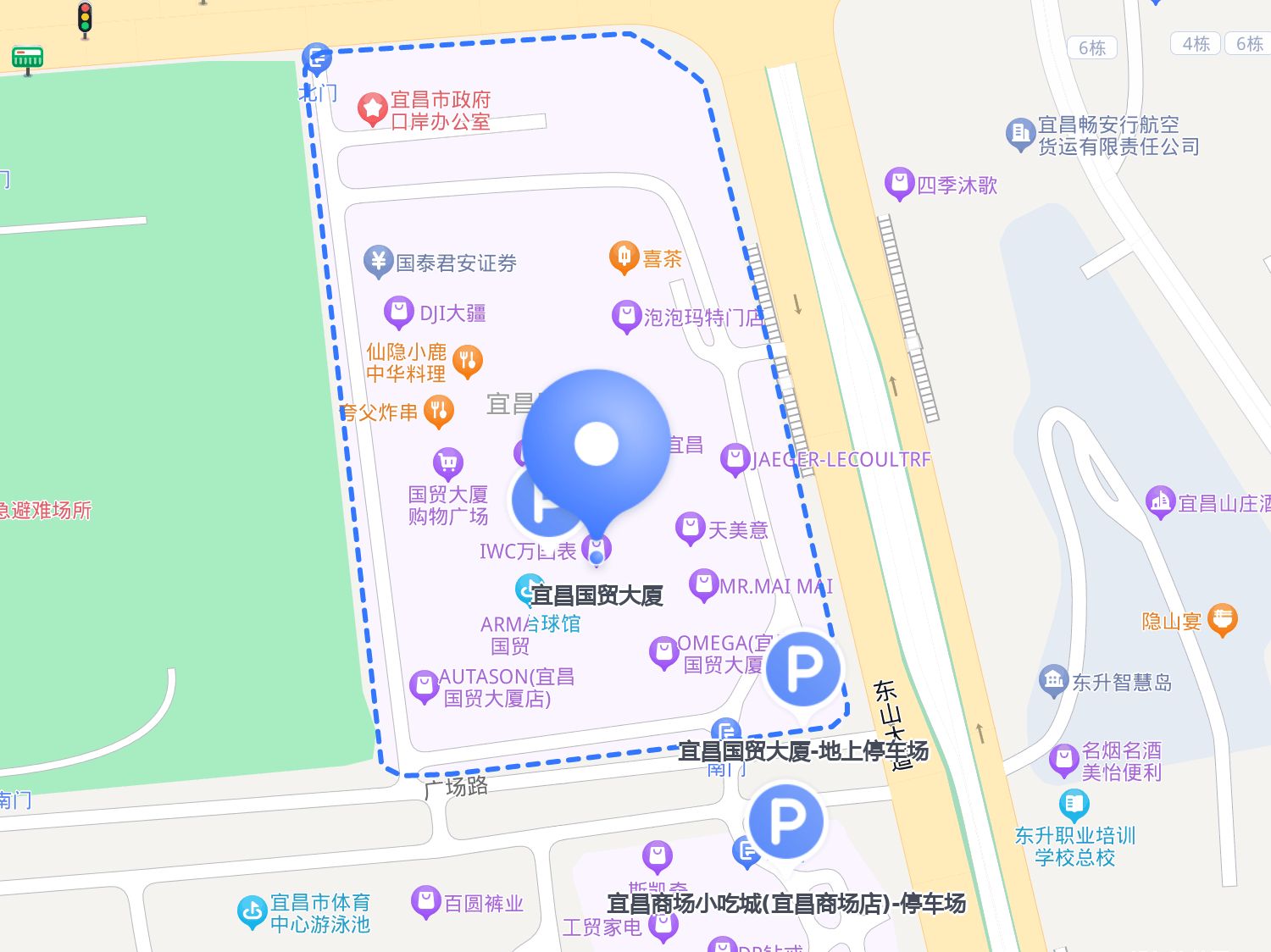 5元/首小时,十五分钟内免费,每小时5元, 宜昌国贸楼层分布图