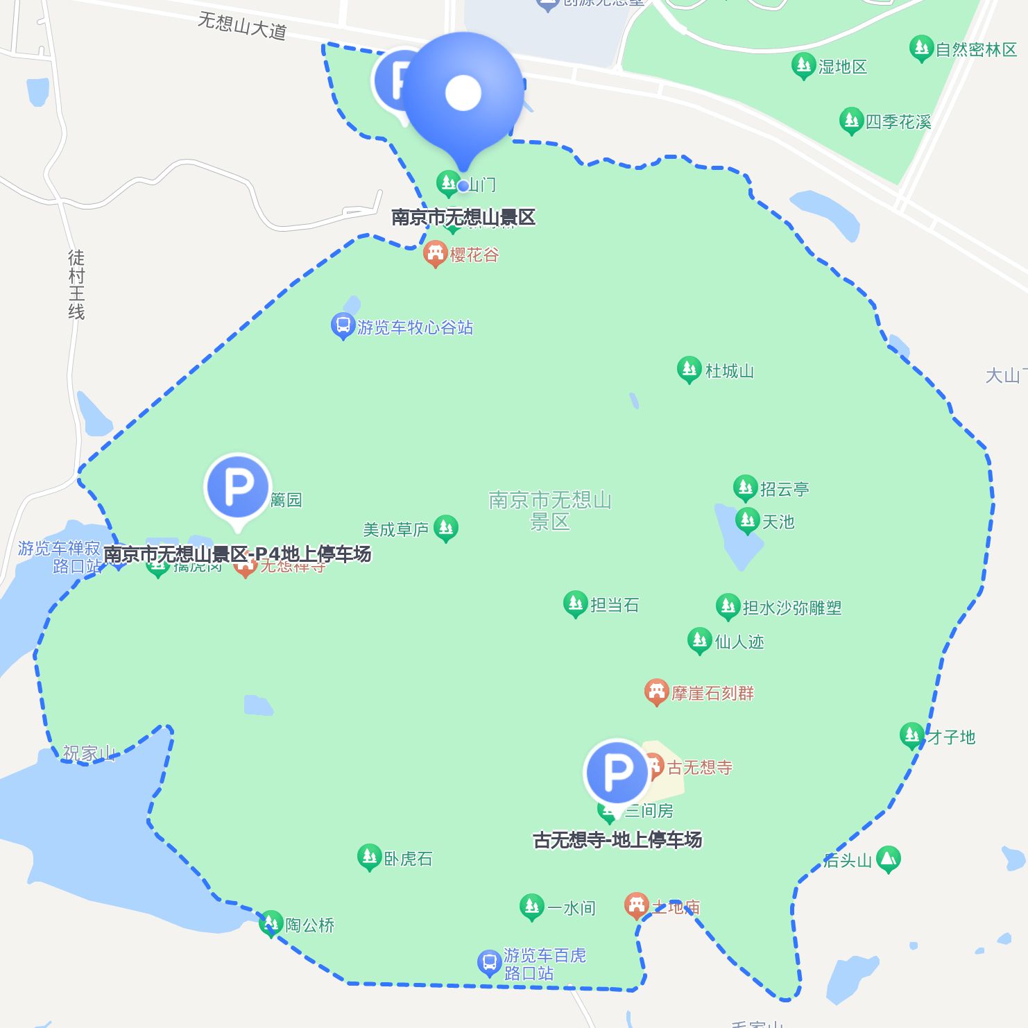 门票:成人票10元 开放时间:全年 09:00-17:00 自驾的话无想山地图