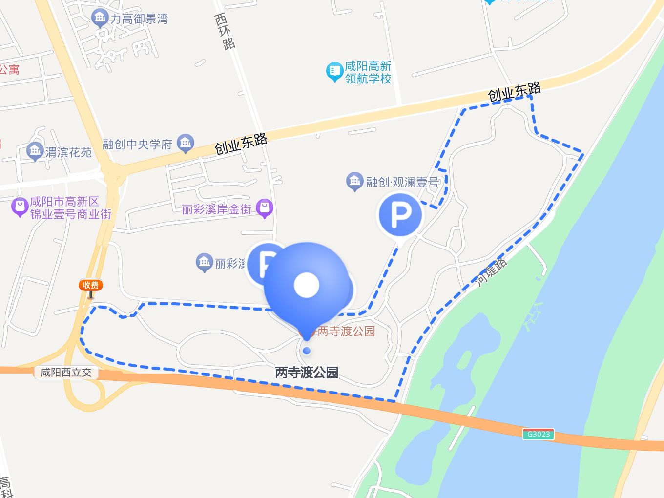 两寺渡公园公交线路图片