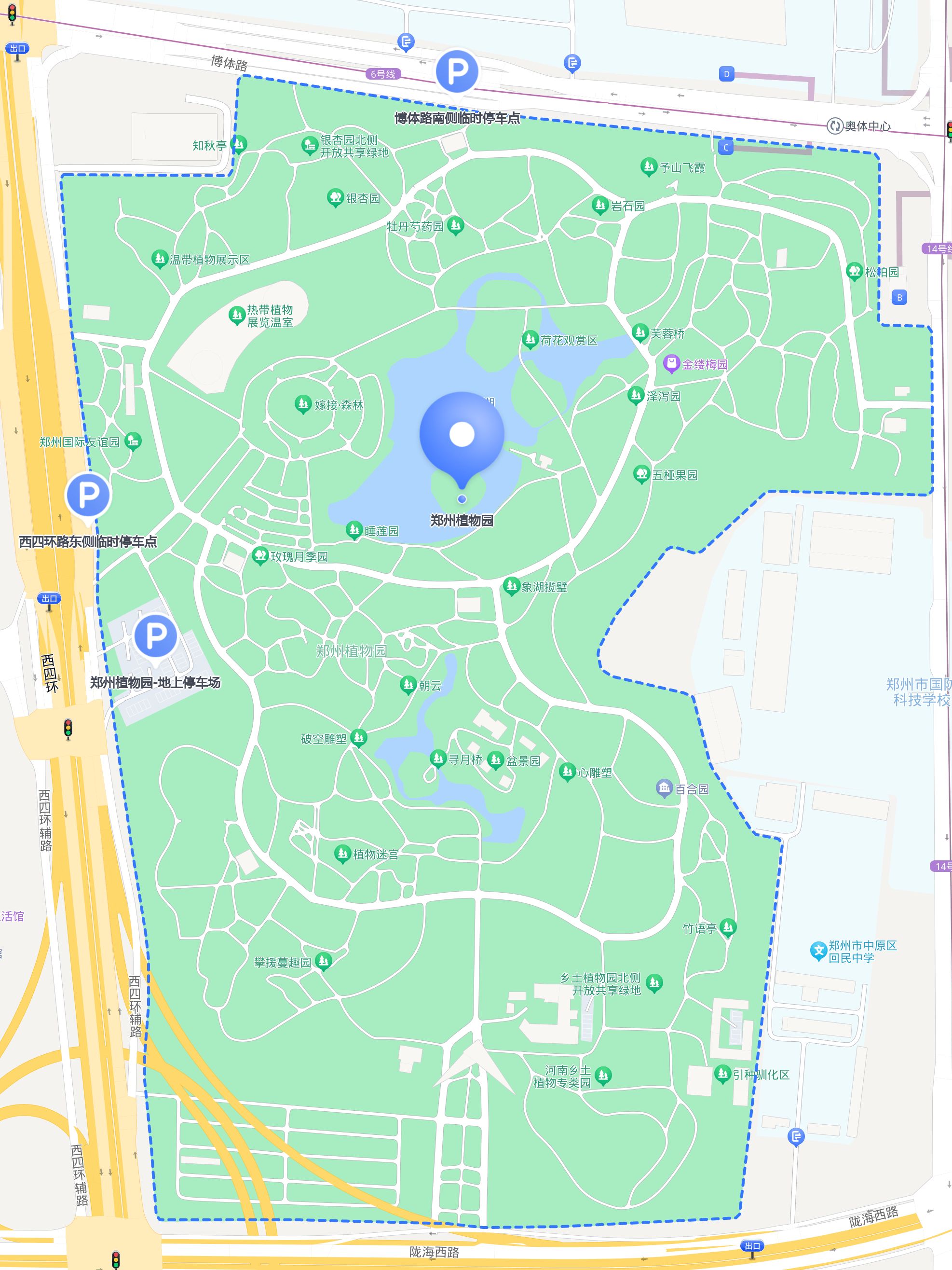 怎么去 郑州植物园 ?