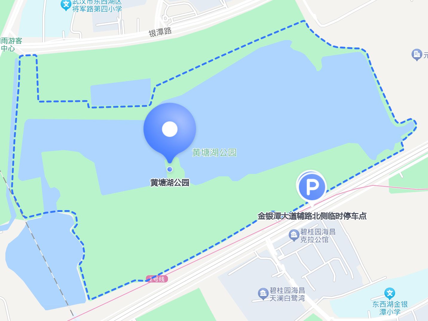 武汉黄塘湖公园地图图片