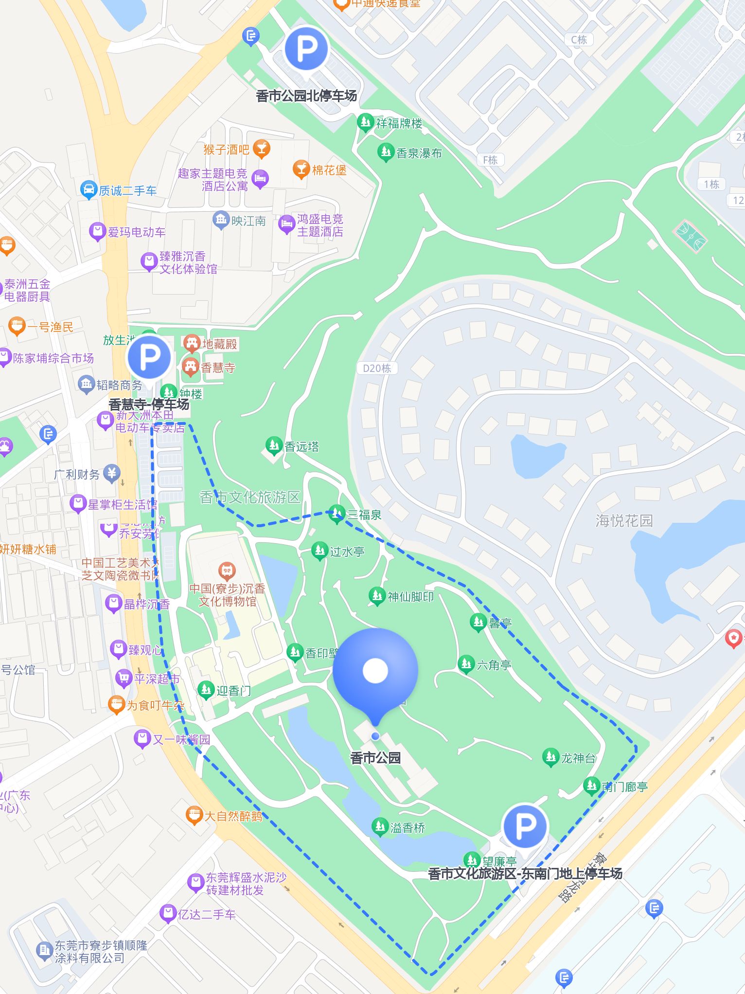 香雪公园地图全图北京香江花园地图上海香花桥路地图深圳书香公园地图