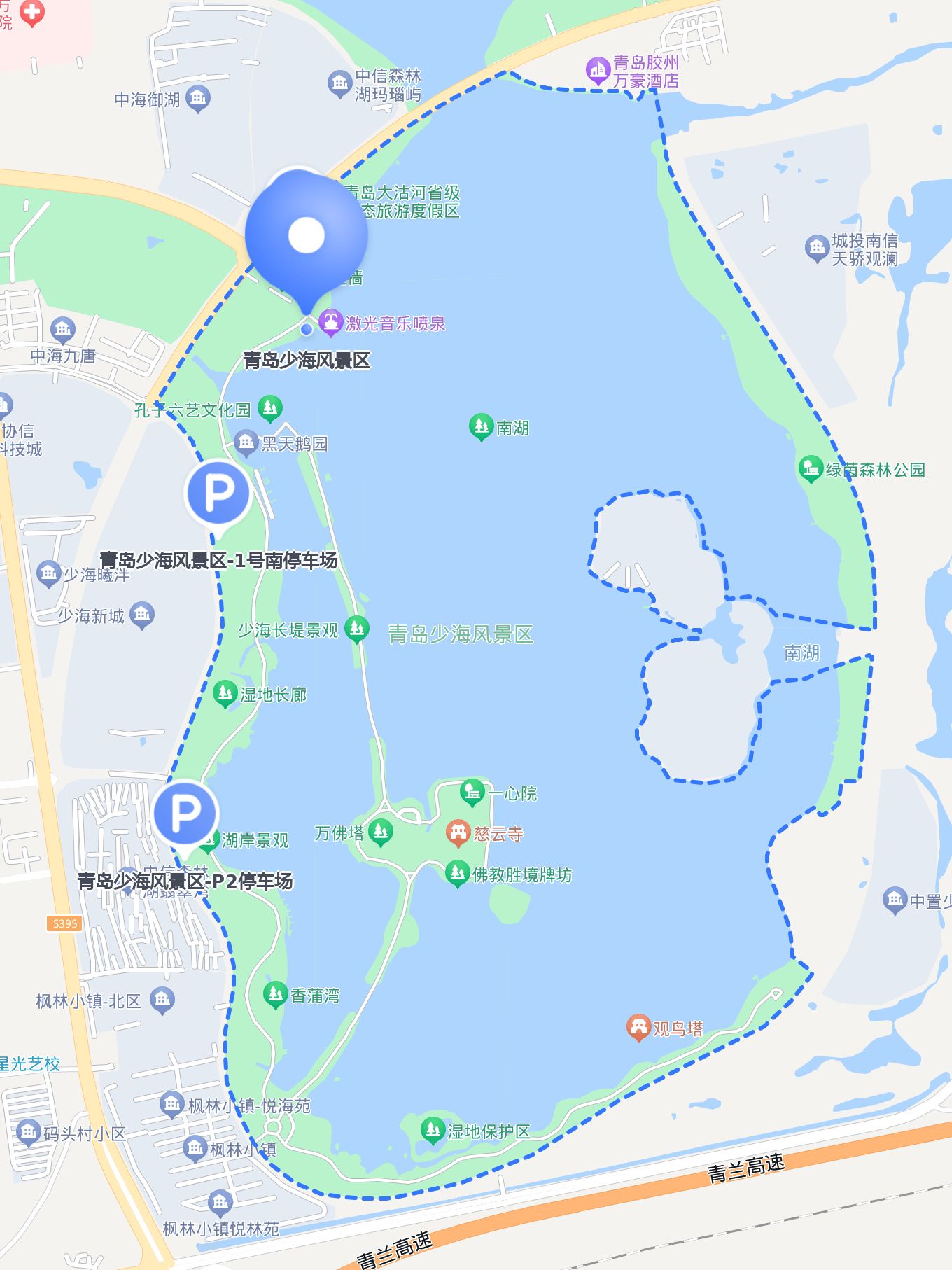 78 青岛少海风景区 的出行指南,超全攻略,无论你是开车,打车,还是