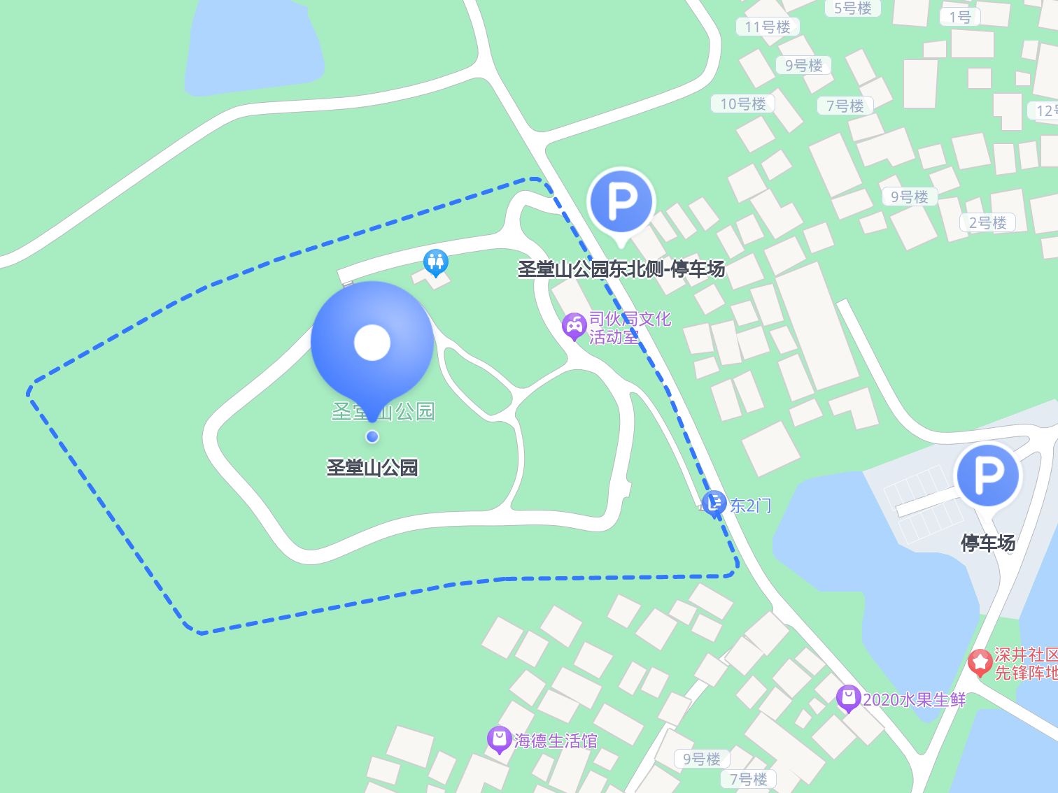 深圳宝安公园地图全图图片