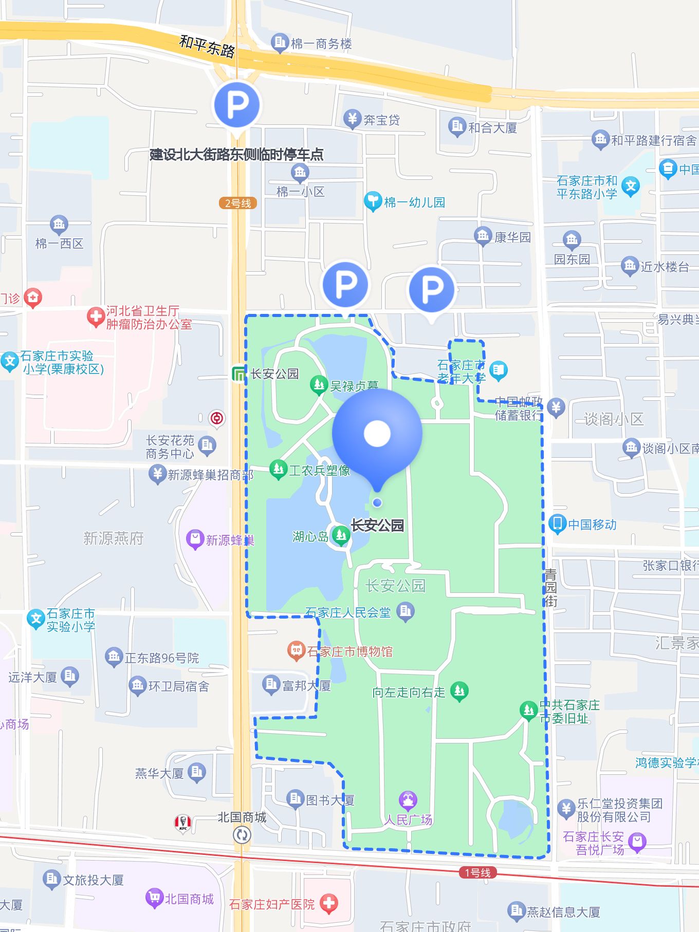 长安公园地图图片