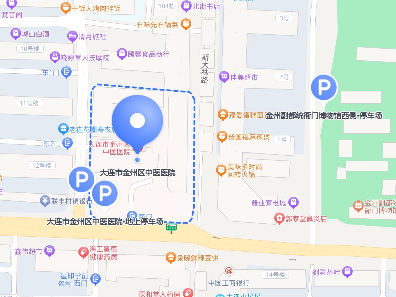 大连金州北山路地图图片