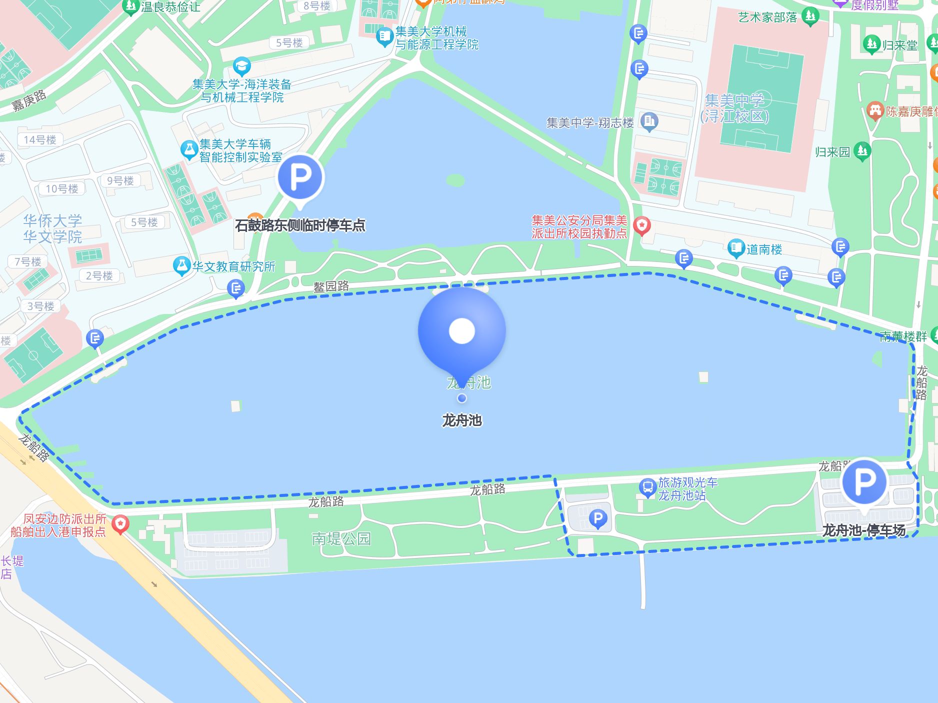 18:00 如 龙舟池线路地图龙舟池地图厦门集美龙舟池