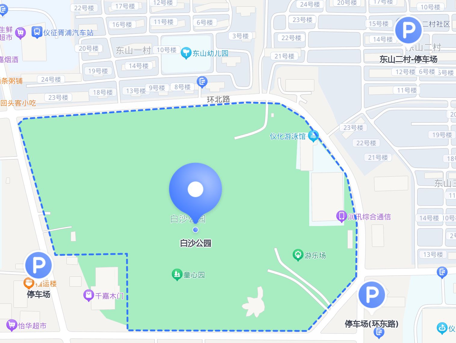 白沙门公园游览图图片