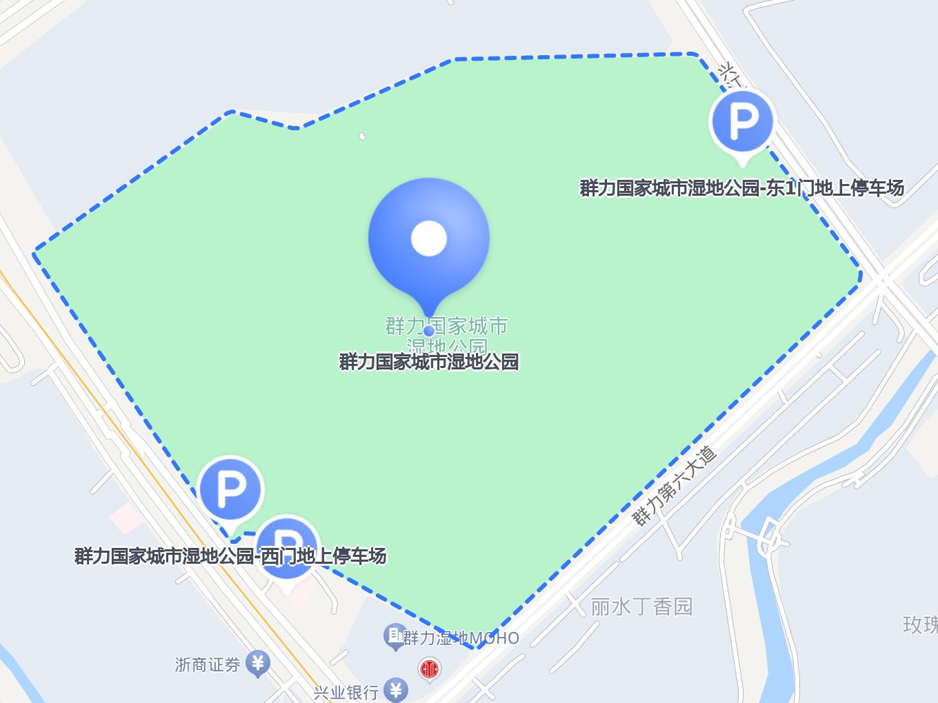 群力湿地公园地图图片