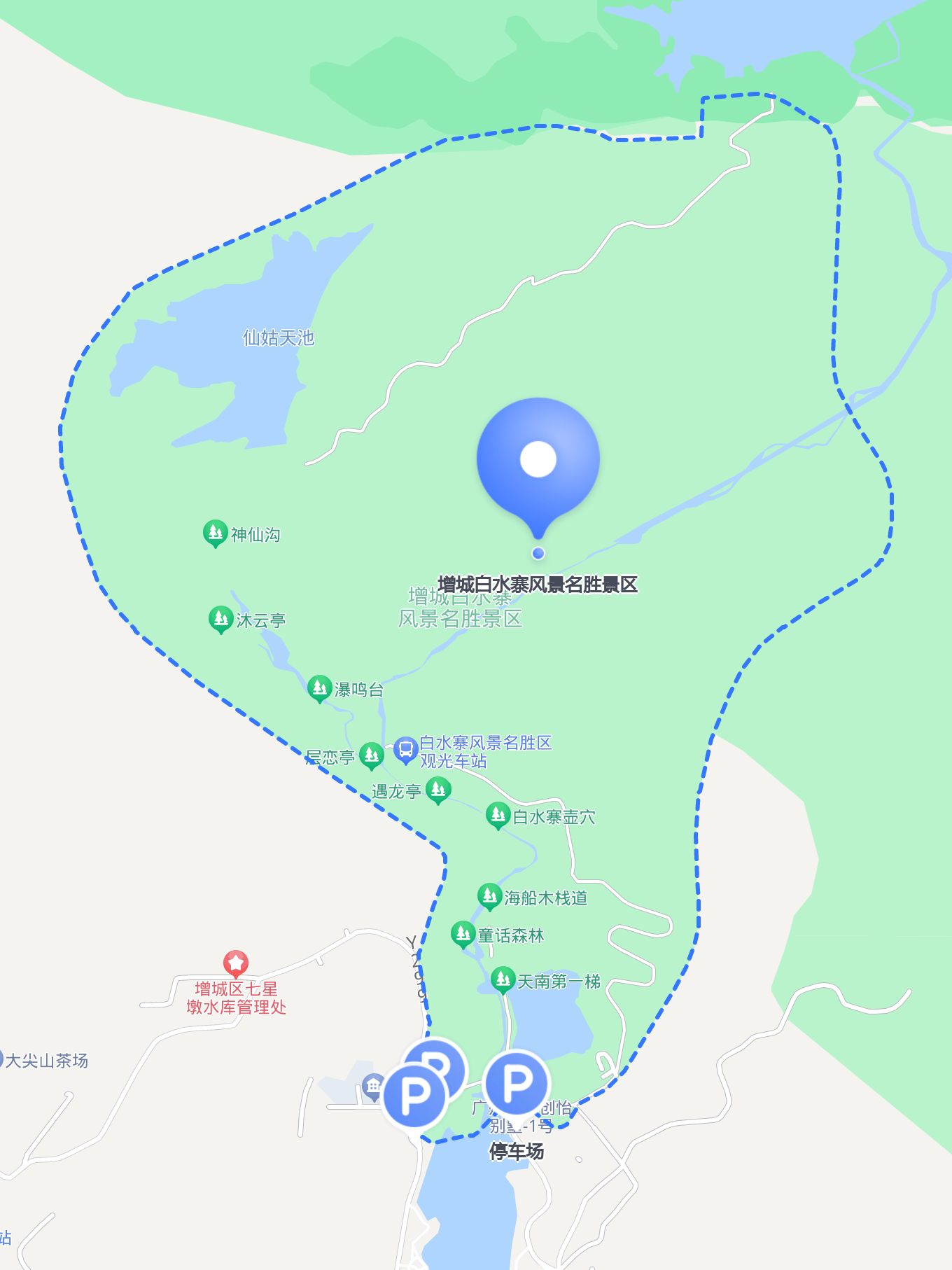 白水寨地图图片