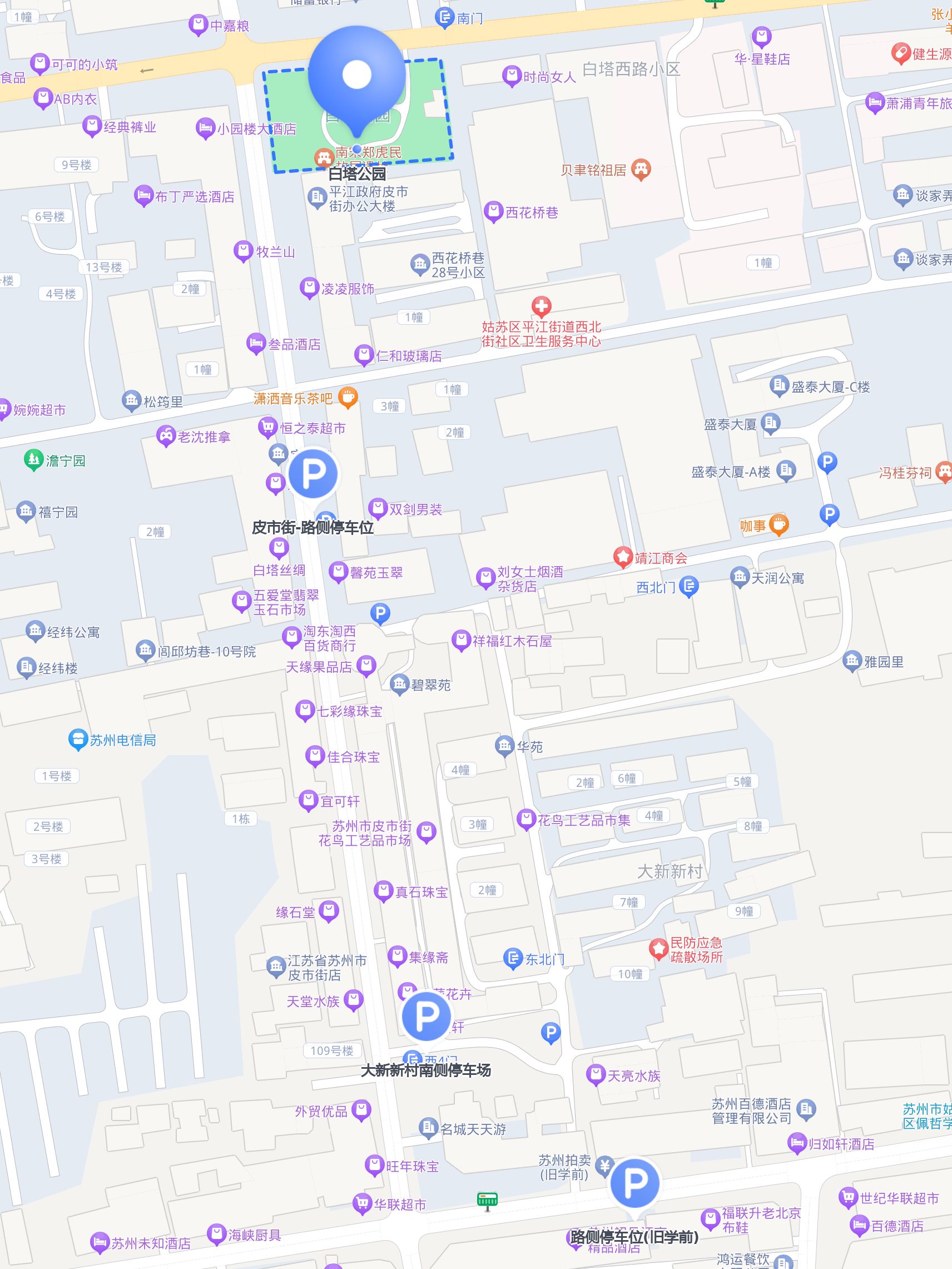 参考信息:路侧停车场,小心停辽阳市白塔区地图白塔公园地图达旗白塔