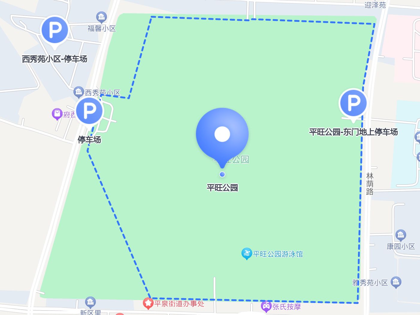 平旺公园地图图片