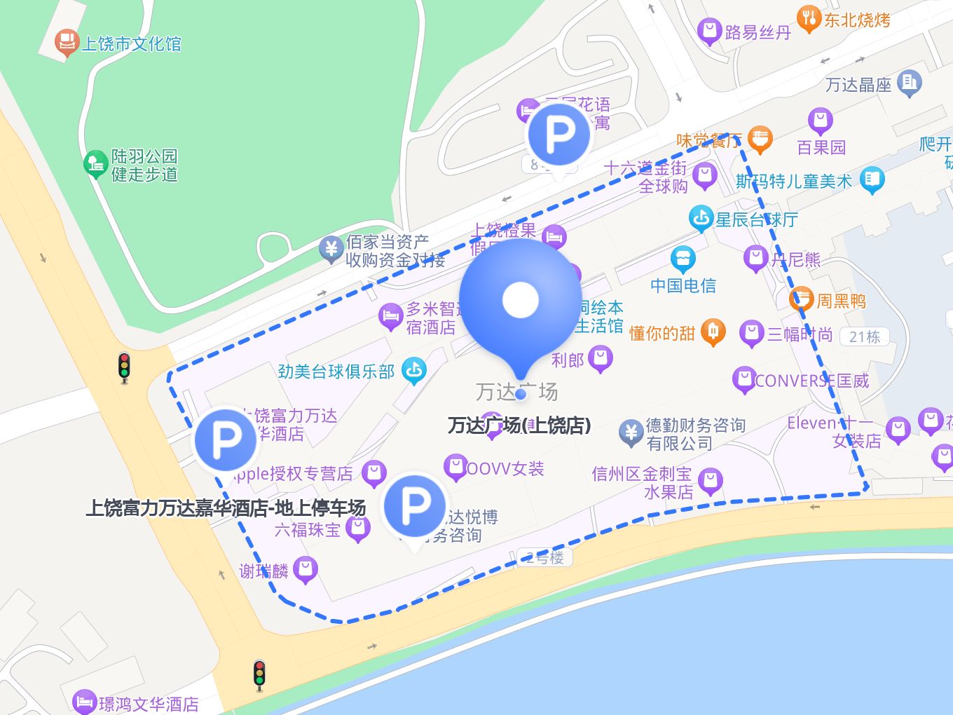 上饶万达广场地图图片