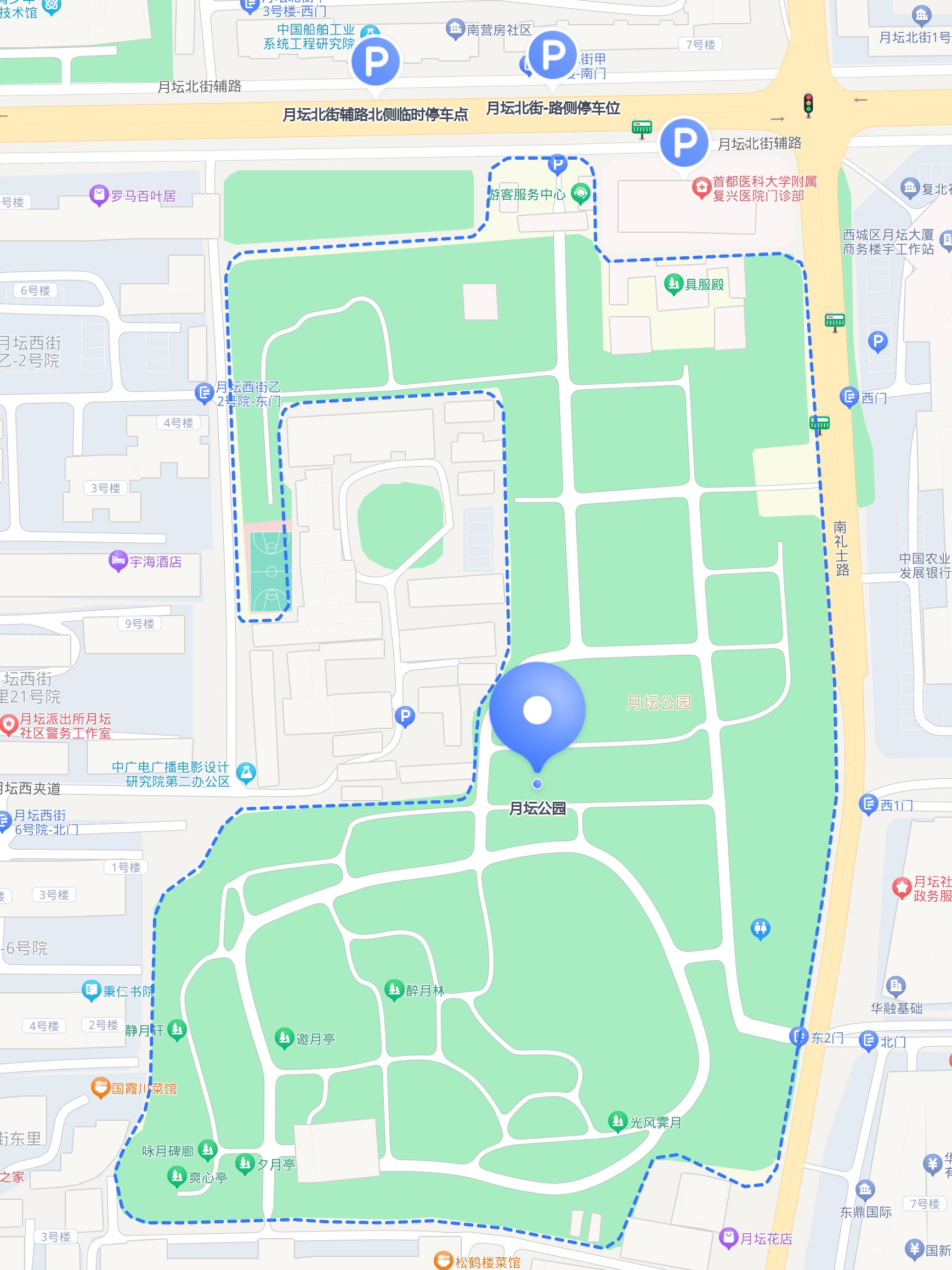 北京地坛公园导览图图片