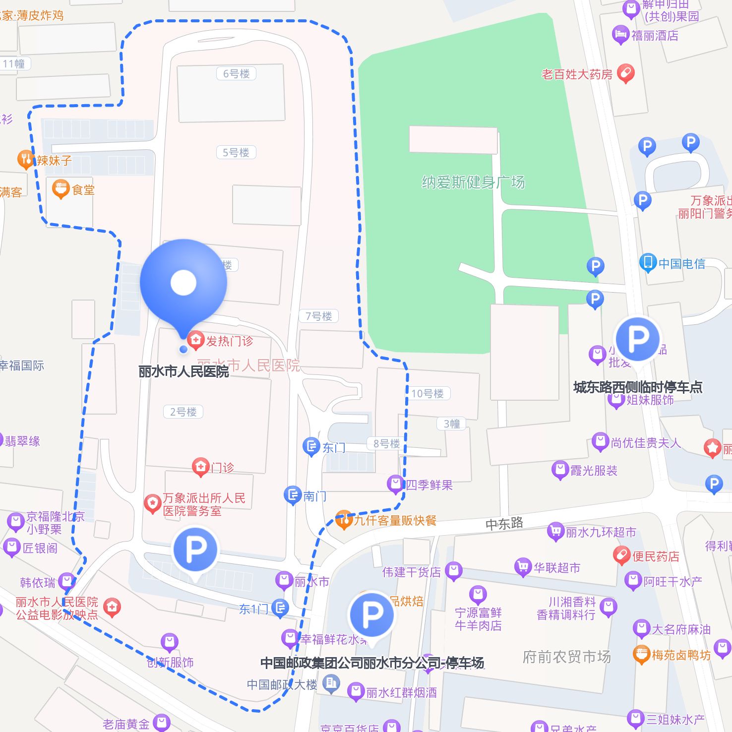 丽水学院地图位置图片