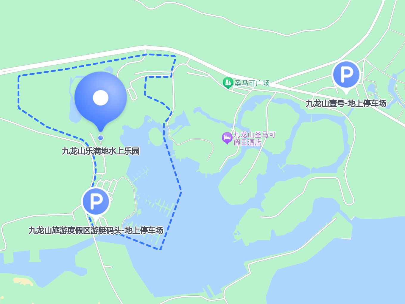 九龙山旅游路线图图片