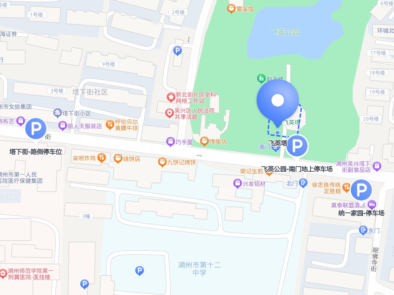 飞英公园地图图片