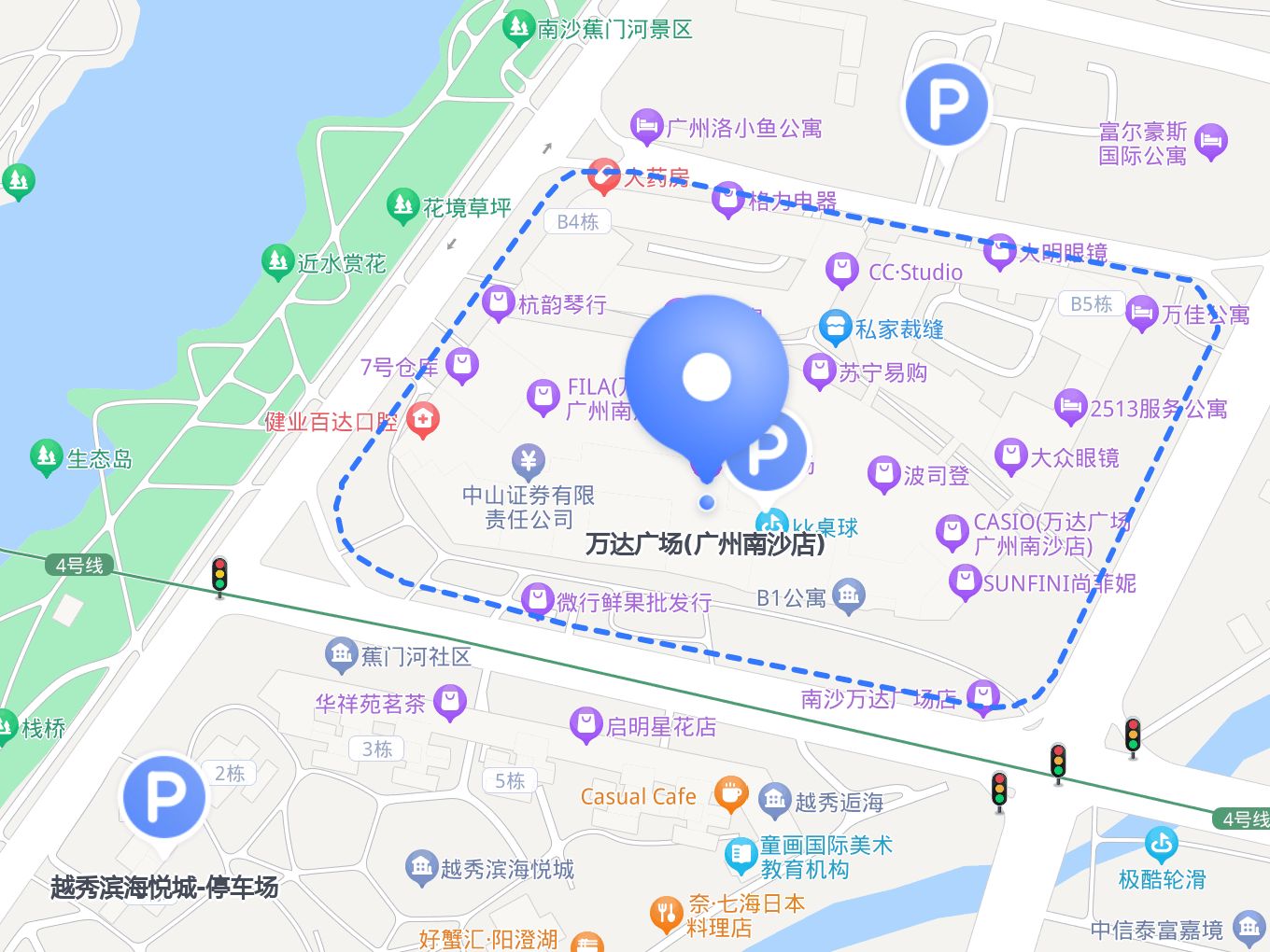 万达广场内部地图图片