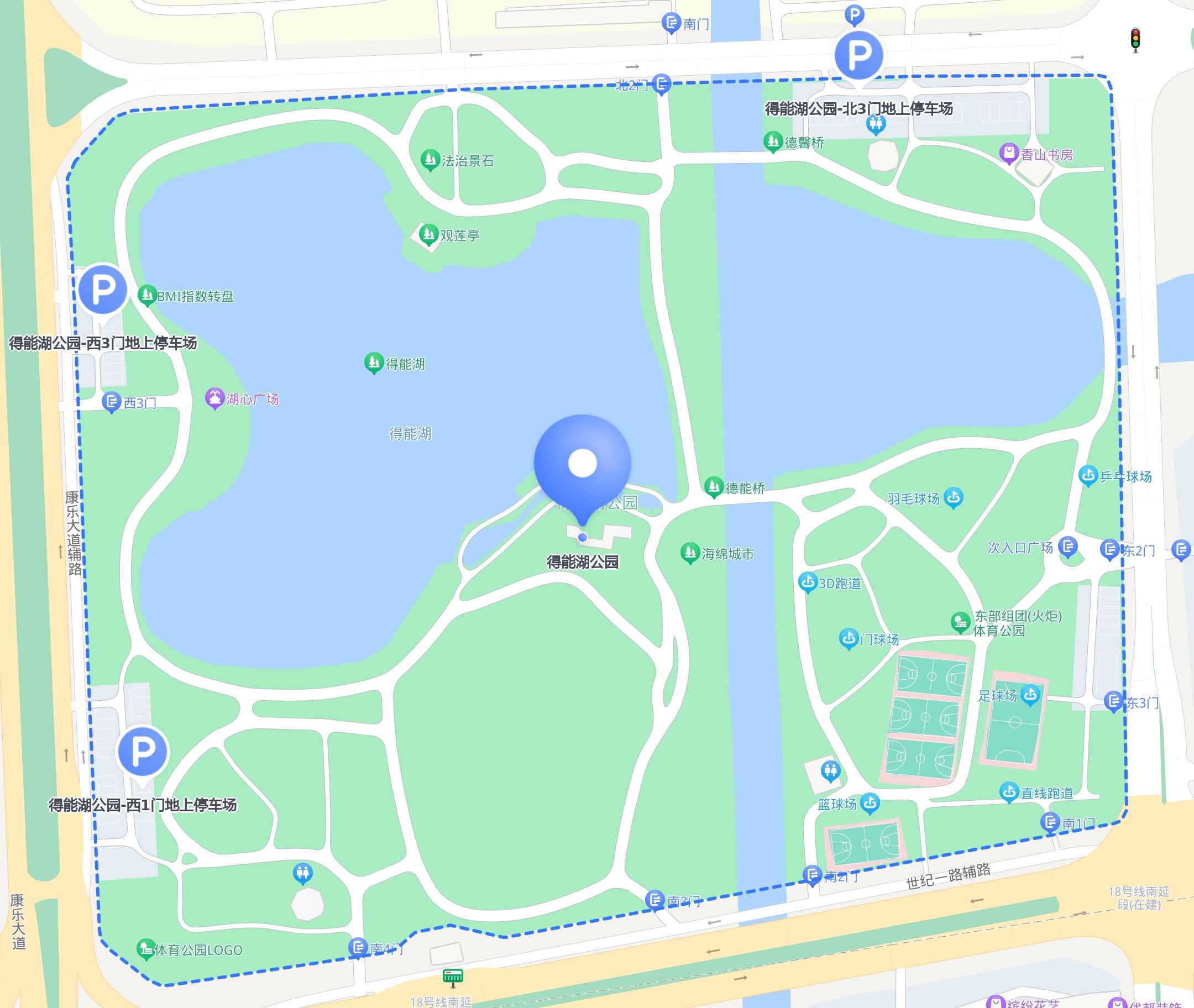 得海口旅游地图景点地图及距离中山得能湖公园简介中山得能湖公园地图