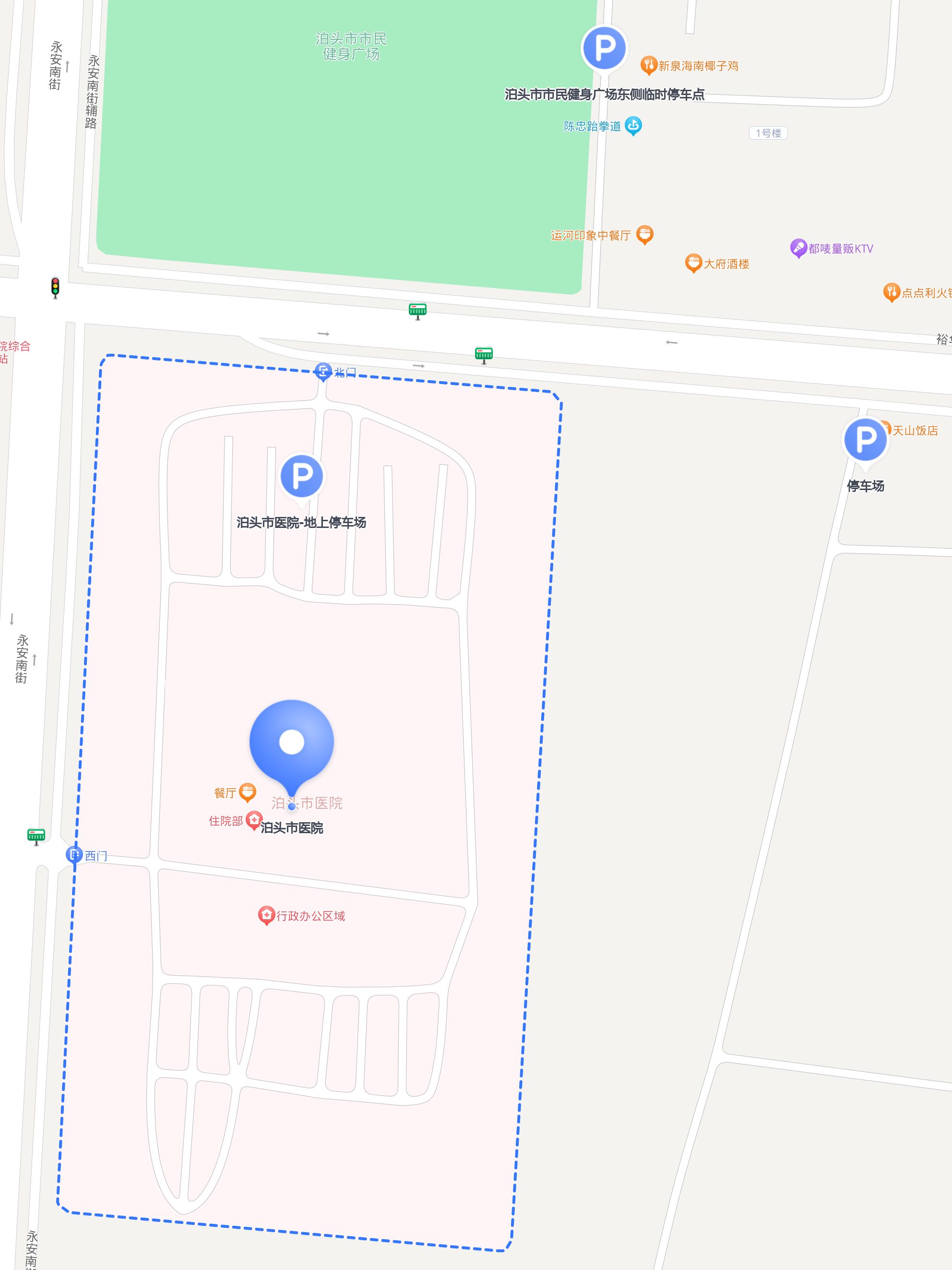 地上停车场 参考信息地上车位停车 泊头市楼房3d地图