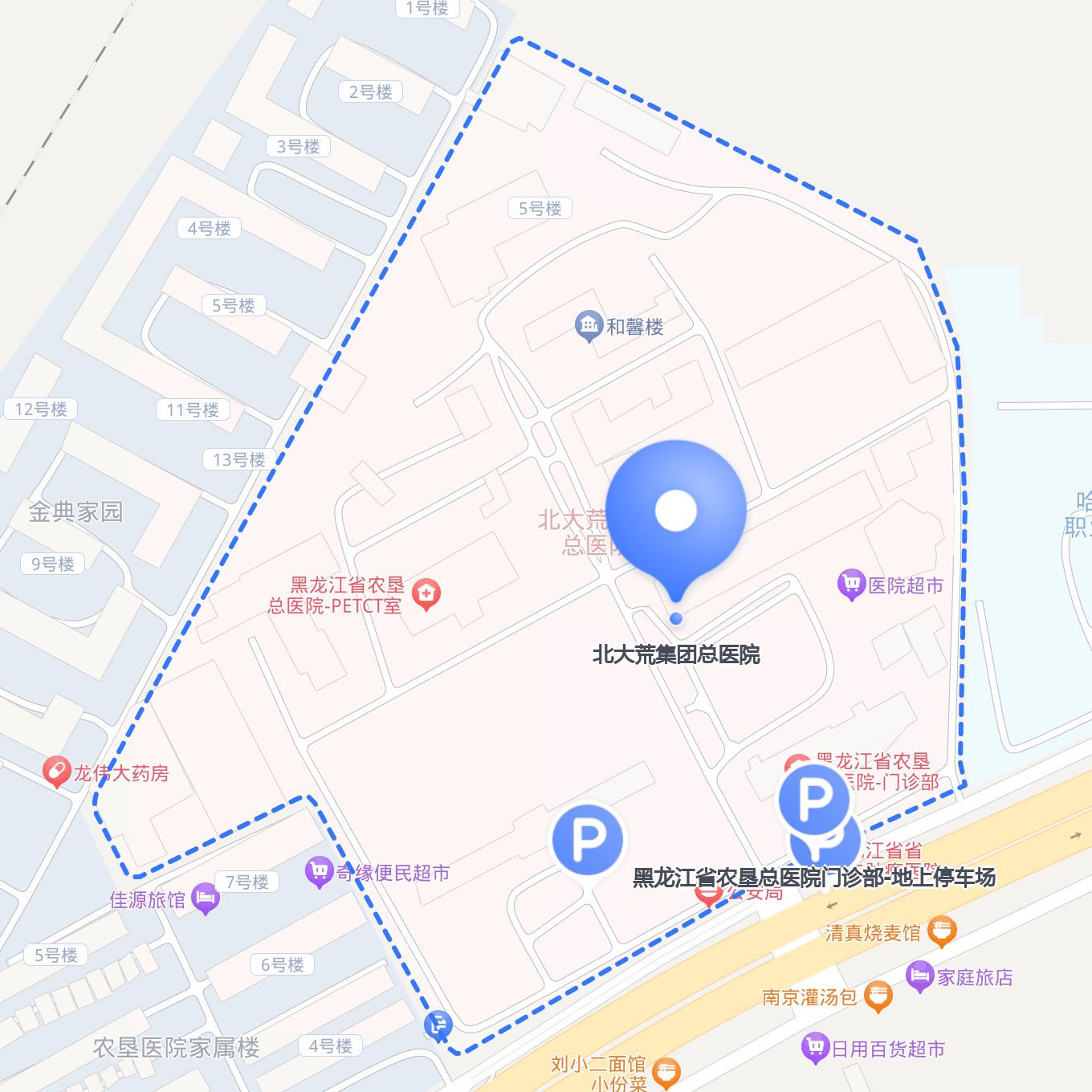 黑龙江农垦学院地图图片