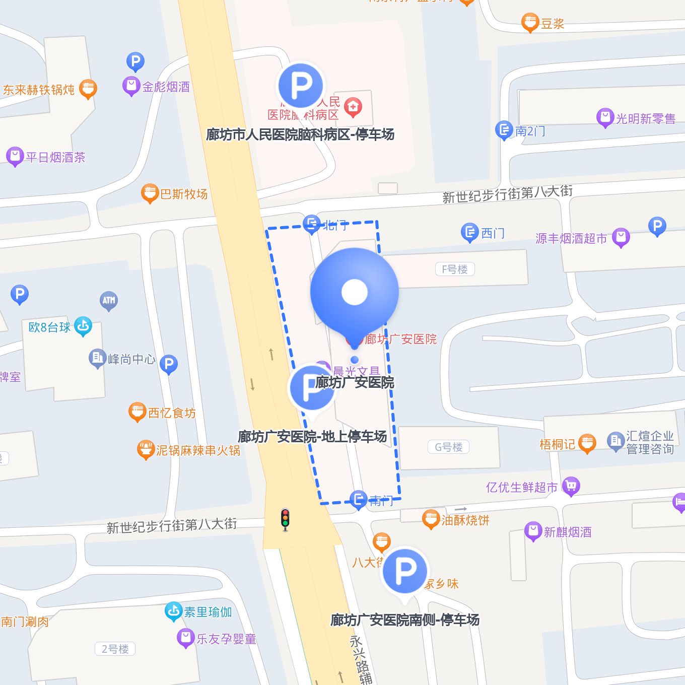 今天给大家整理了一份 廊坊广安医院 的出行指南,分享给大家～ 自驾