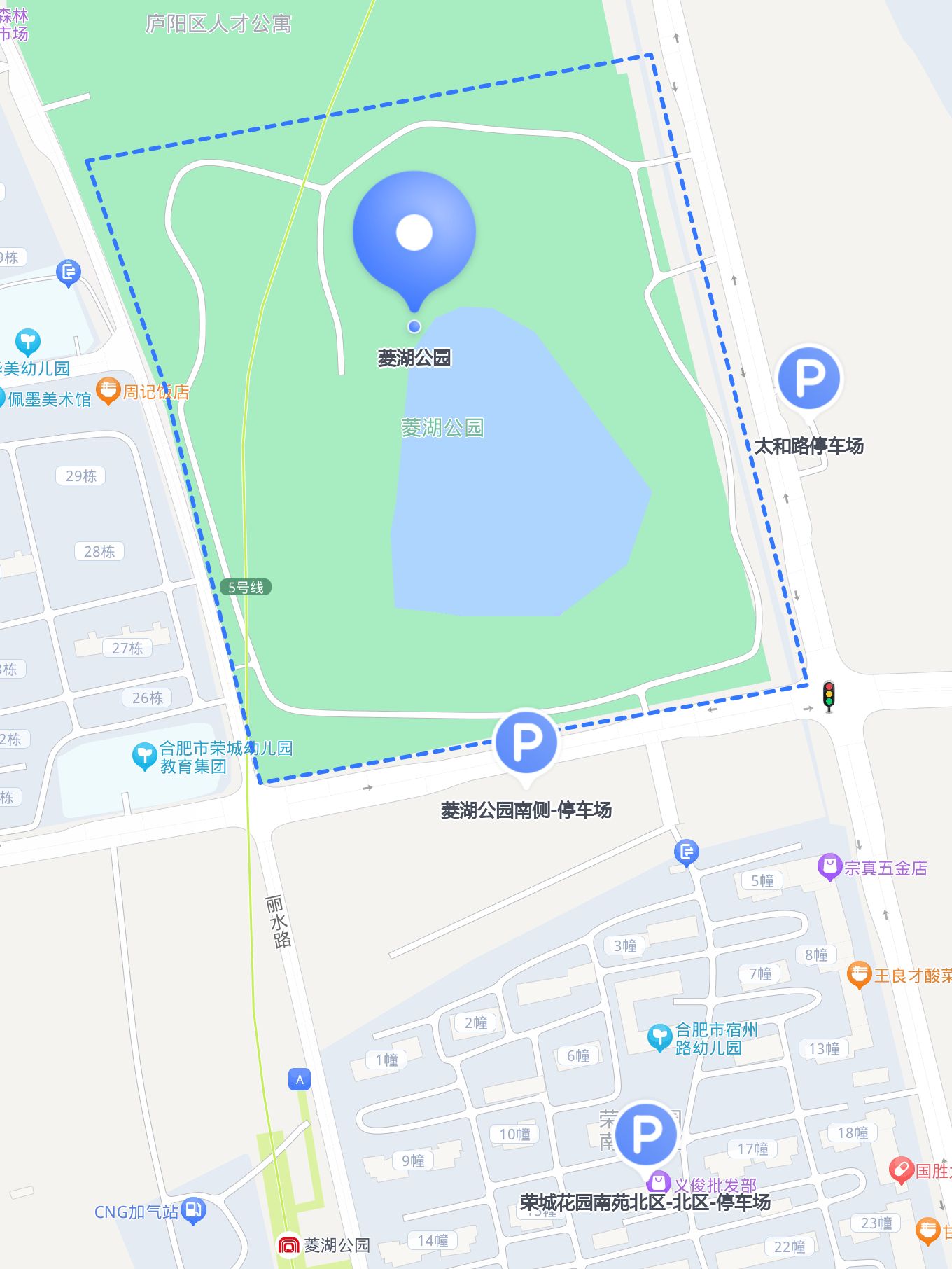 菱湖公园地图图片