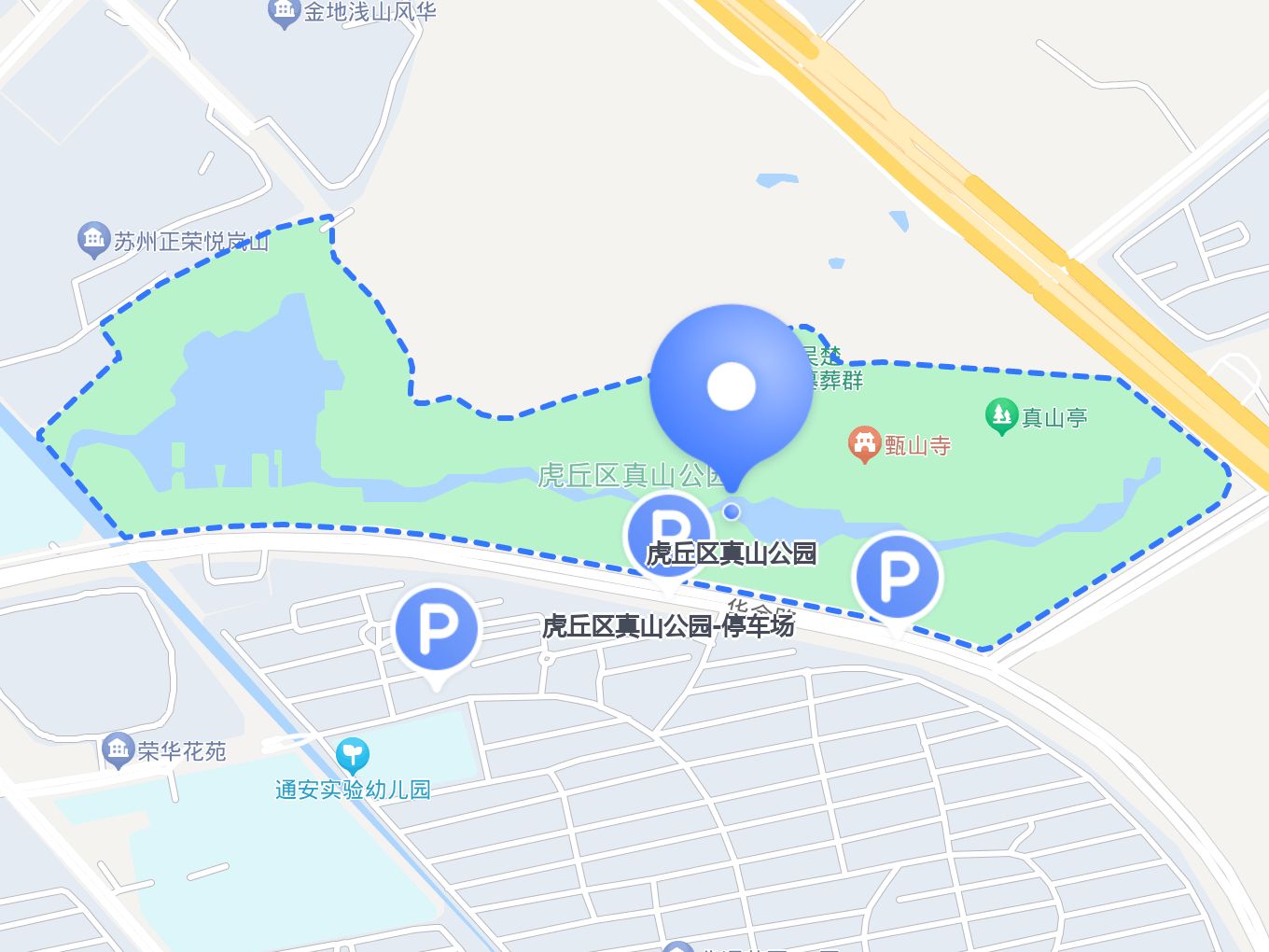 苏州虎丘风景区地图图片