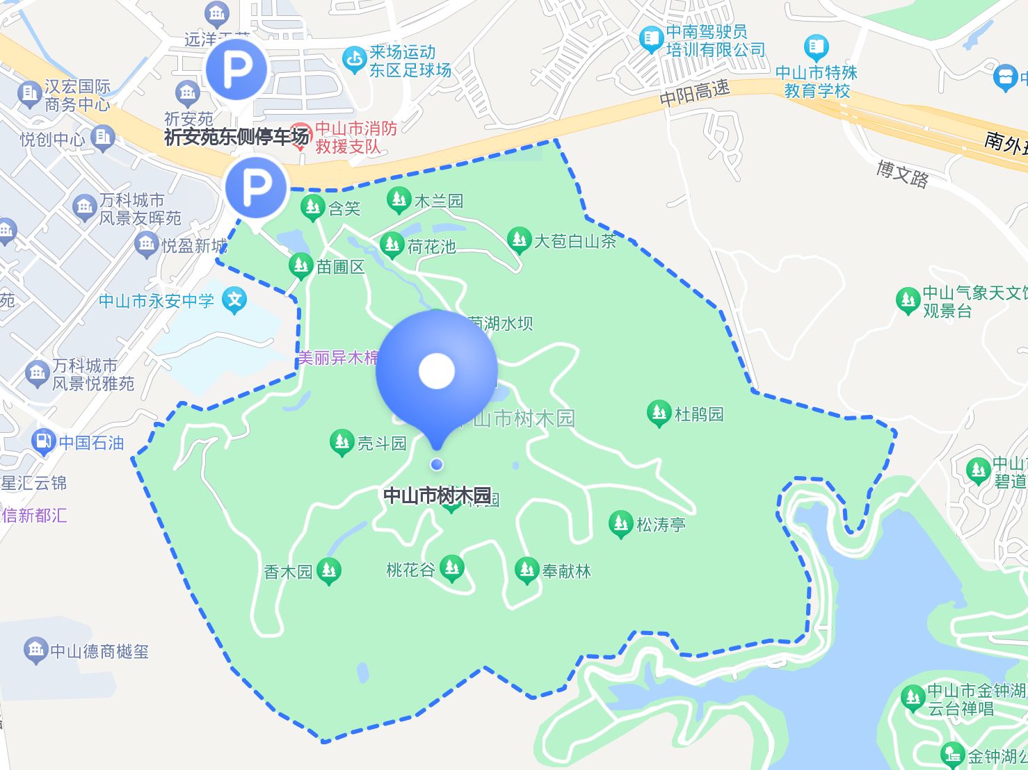 中山树木园公园介绍图片