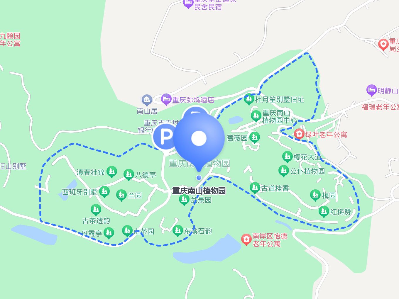 南山植物园地图图片