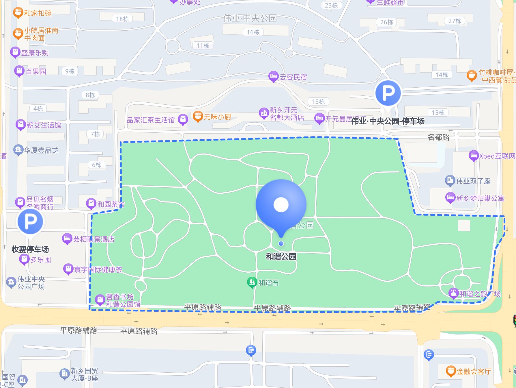 和谐广场内部地图图片