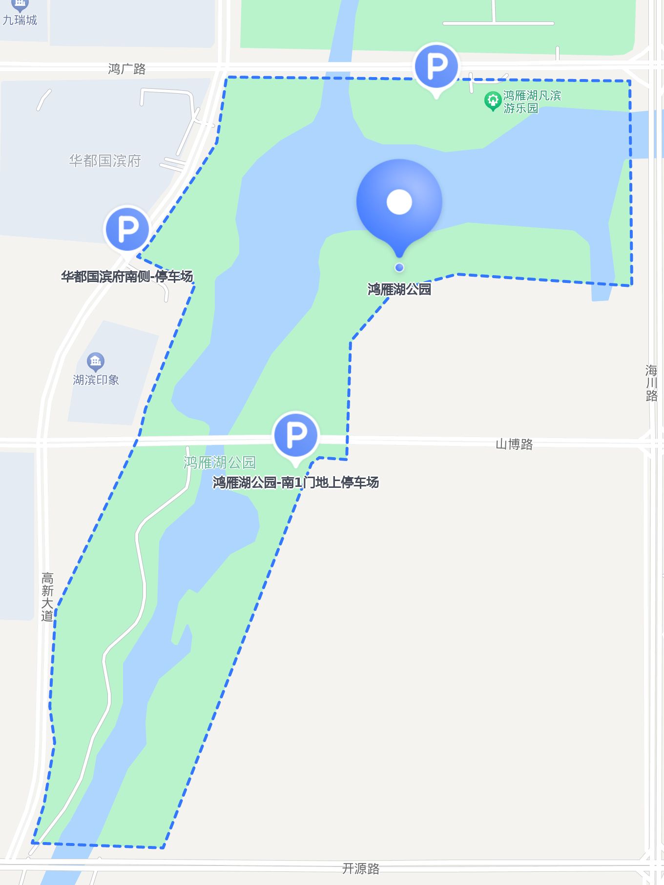 怎么去 鸿雁湖公园 ?