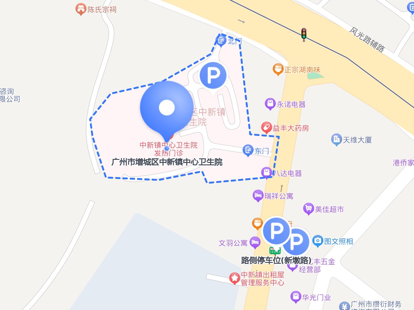 各村地图增城中新镇地图广州增城中新镇地图高清版广州中新医院平面图