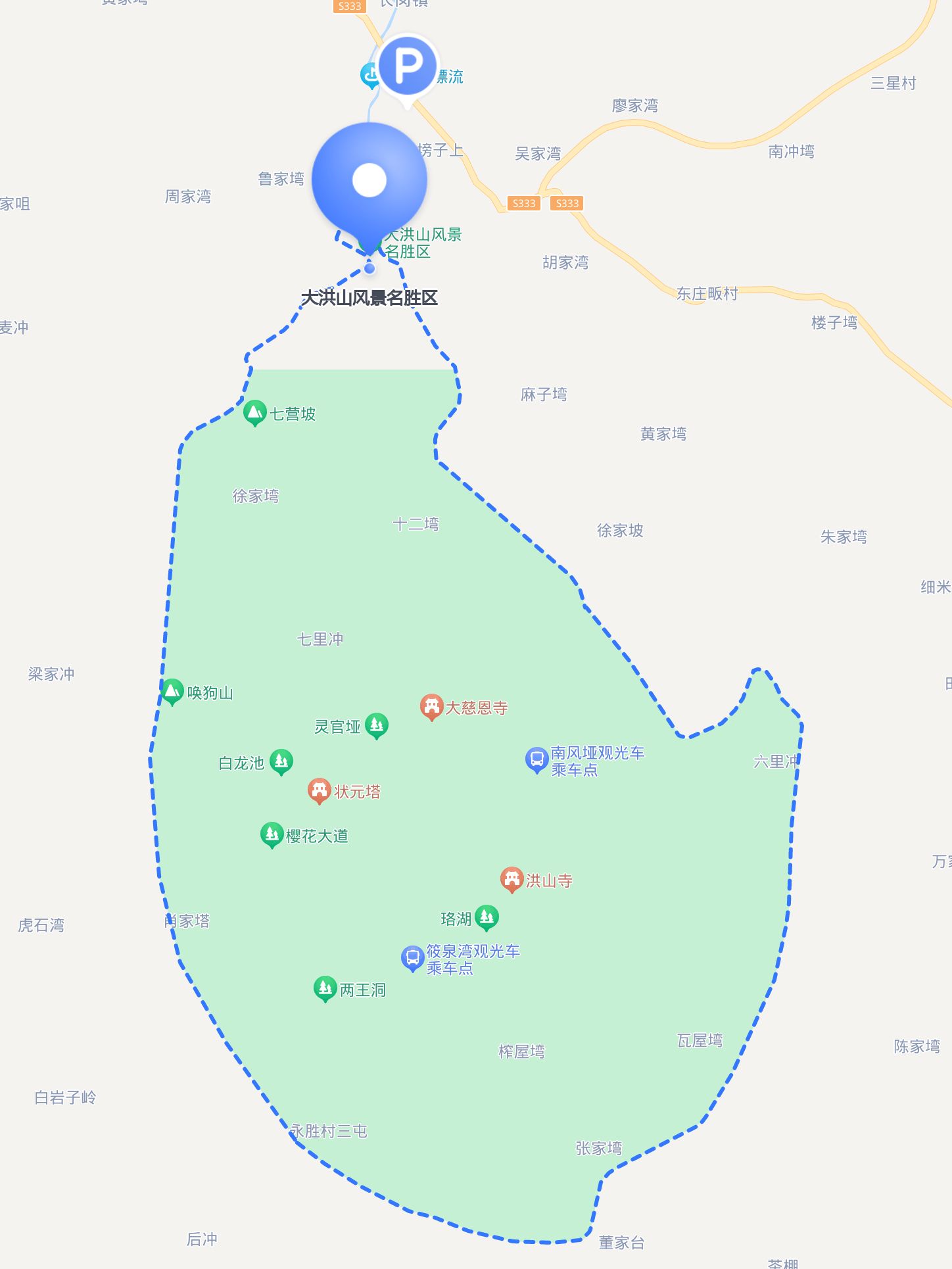 大洪山地图图片