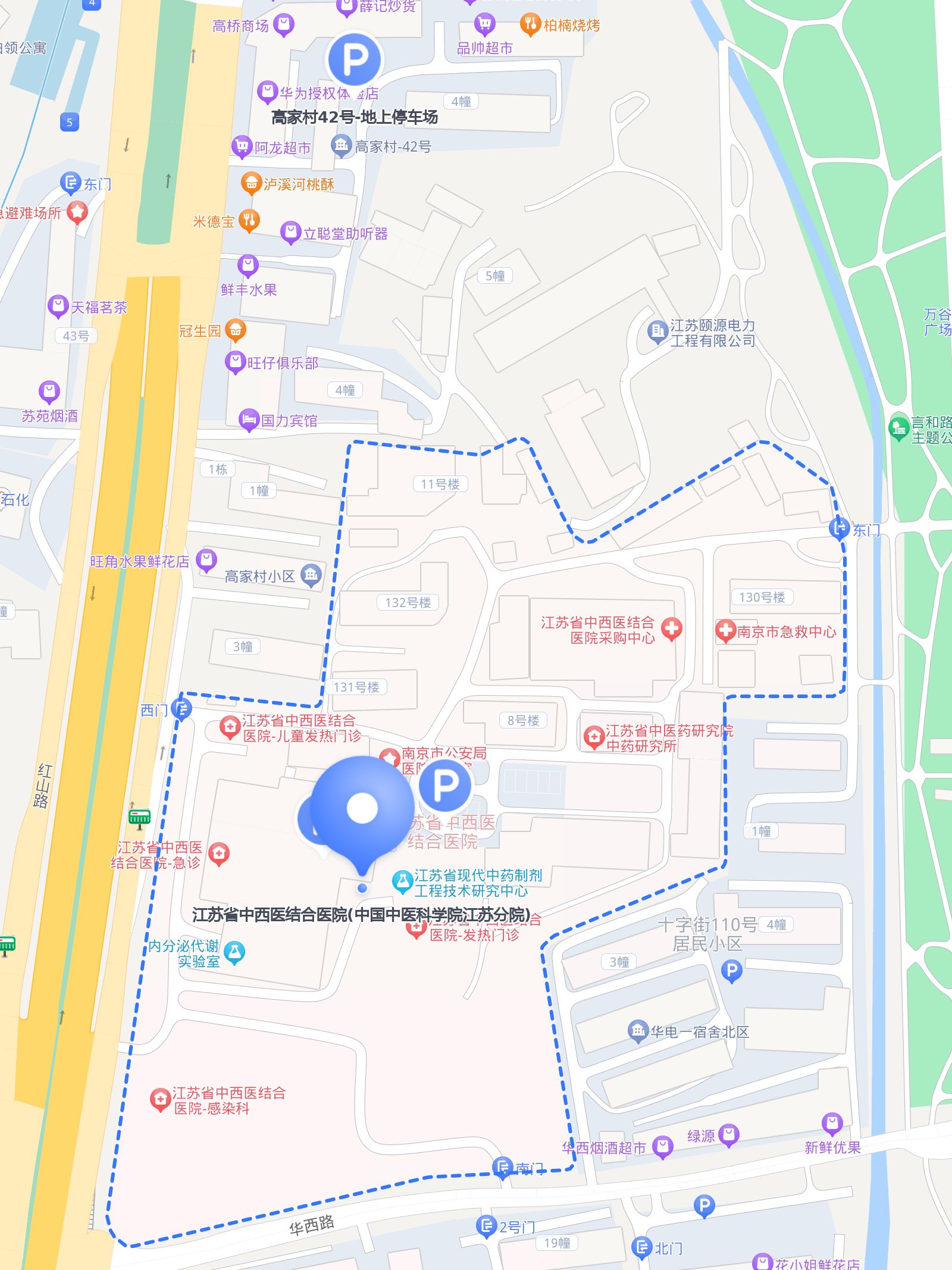 成都华西医院地图图片