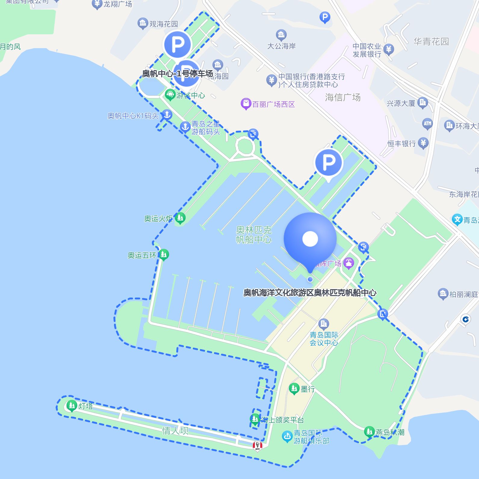 青岛海洋大学位置图图片