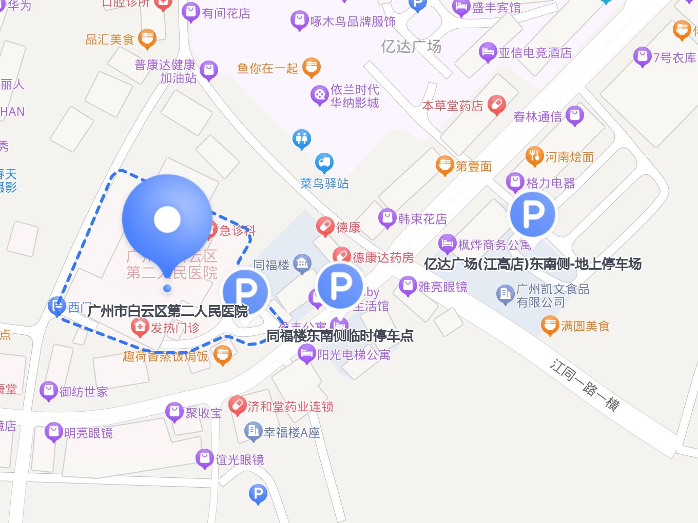 广州市医院分布地图图片